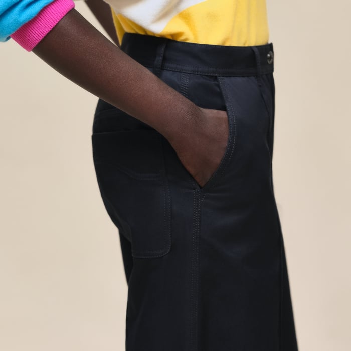 Bleu Noir Loose Fit Pants