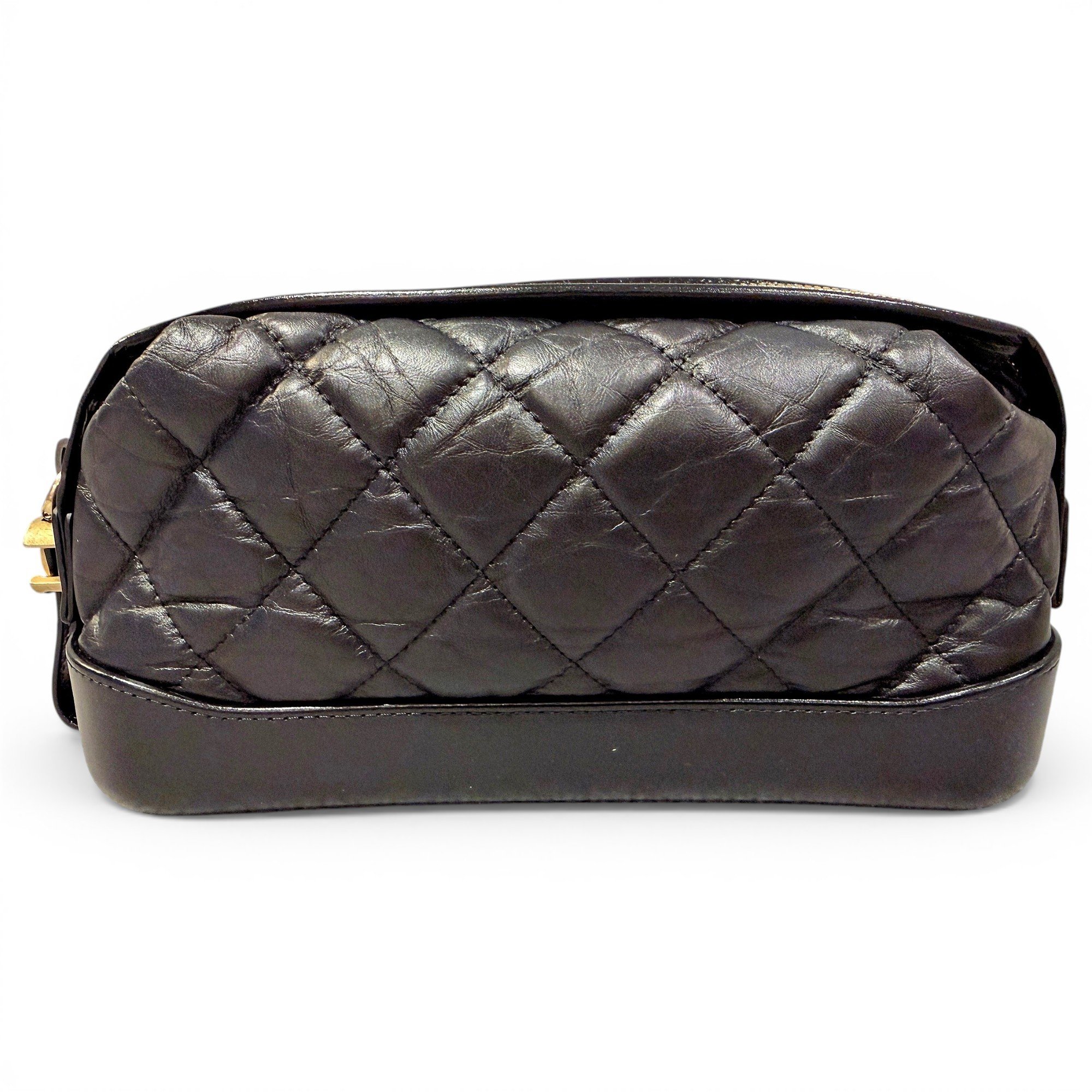 Leather clutch bag