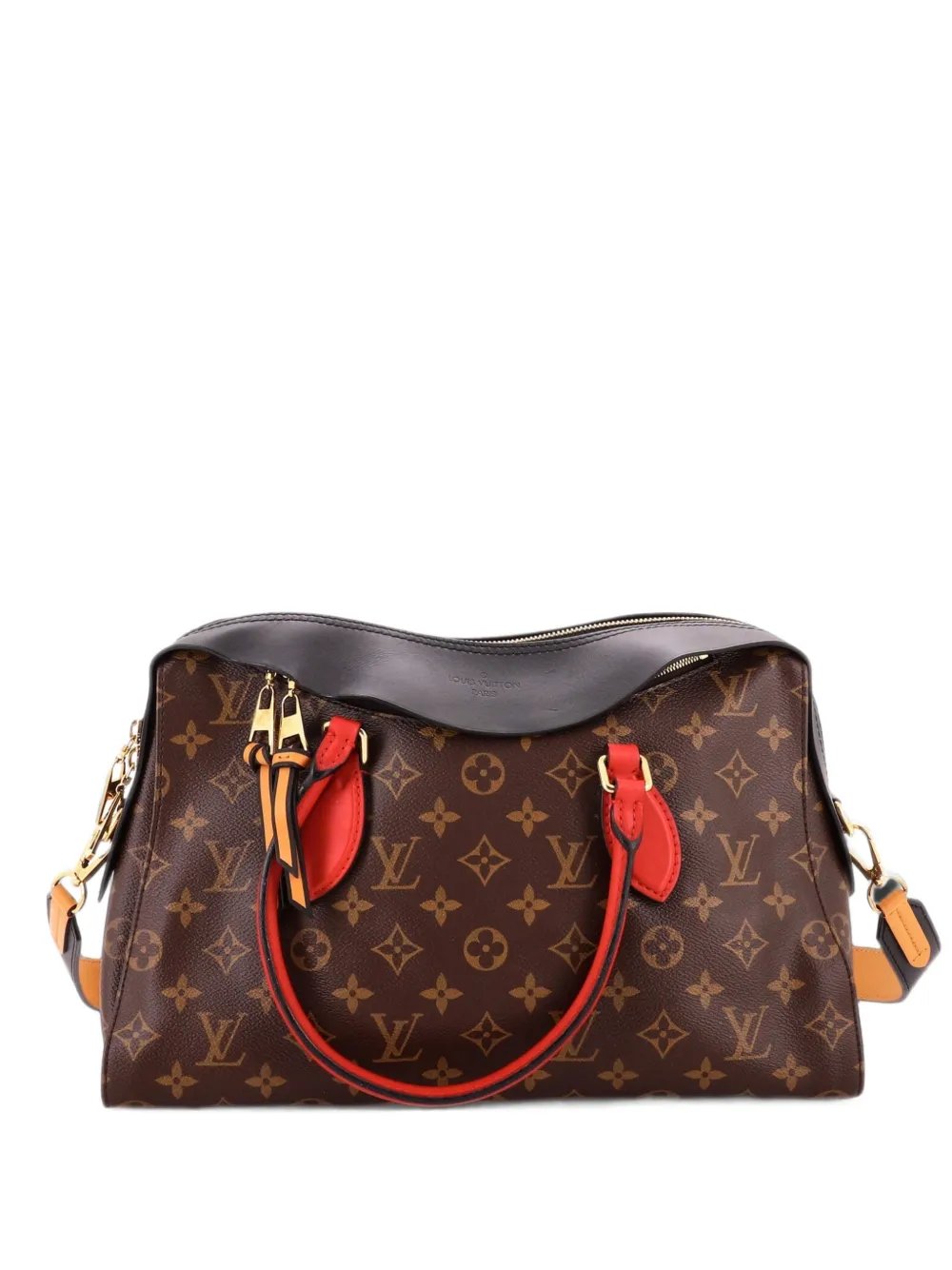 Tuileries Handbag Monogram Canvas with Leather satchel