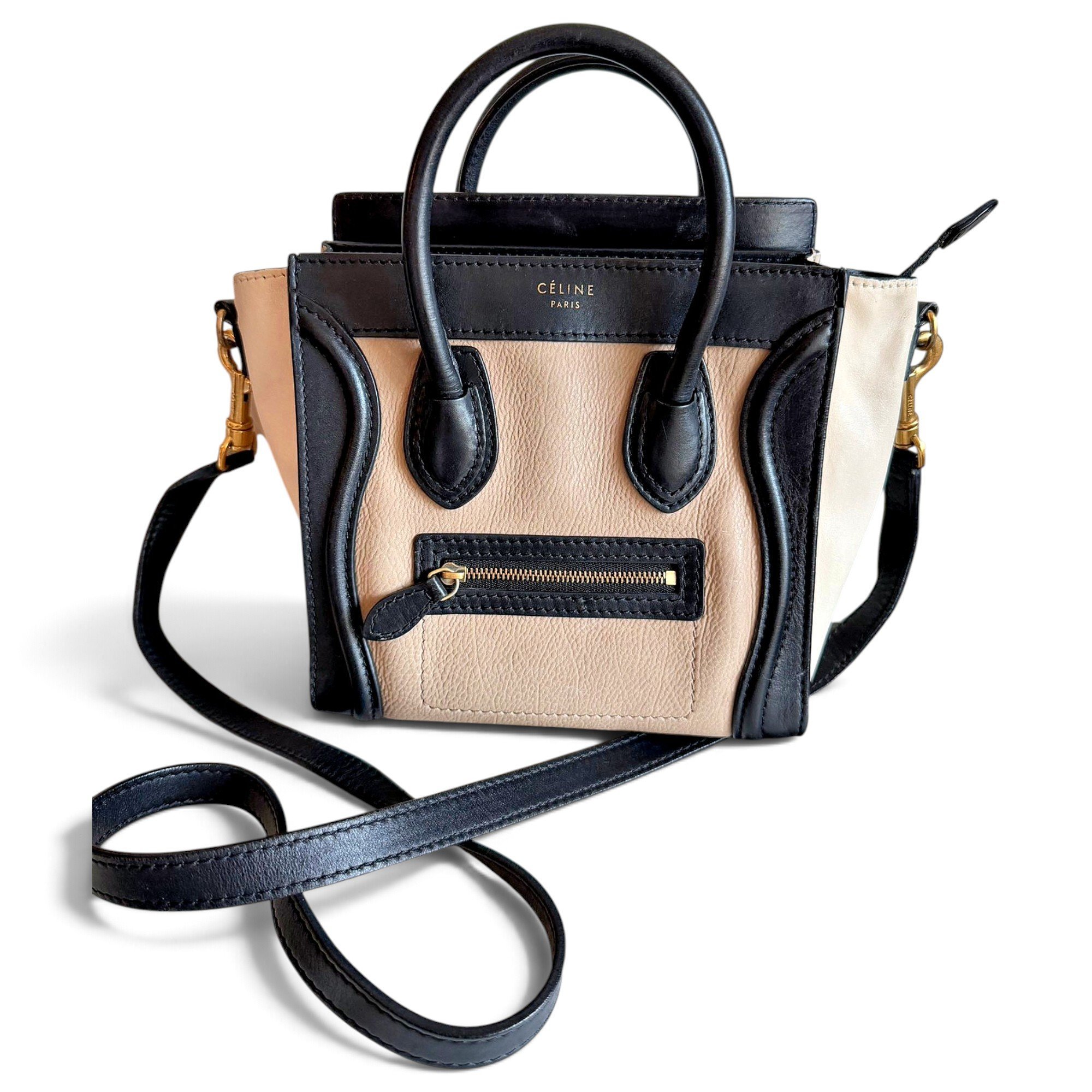 Nano Luggage leather handbag