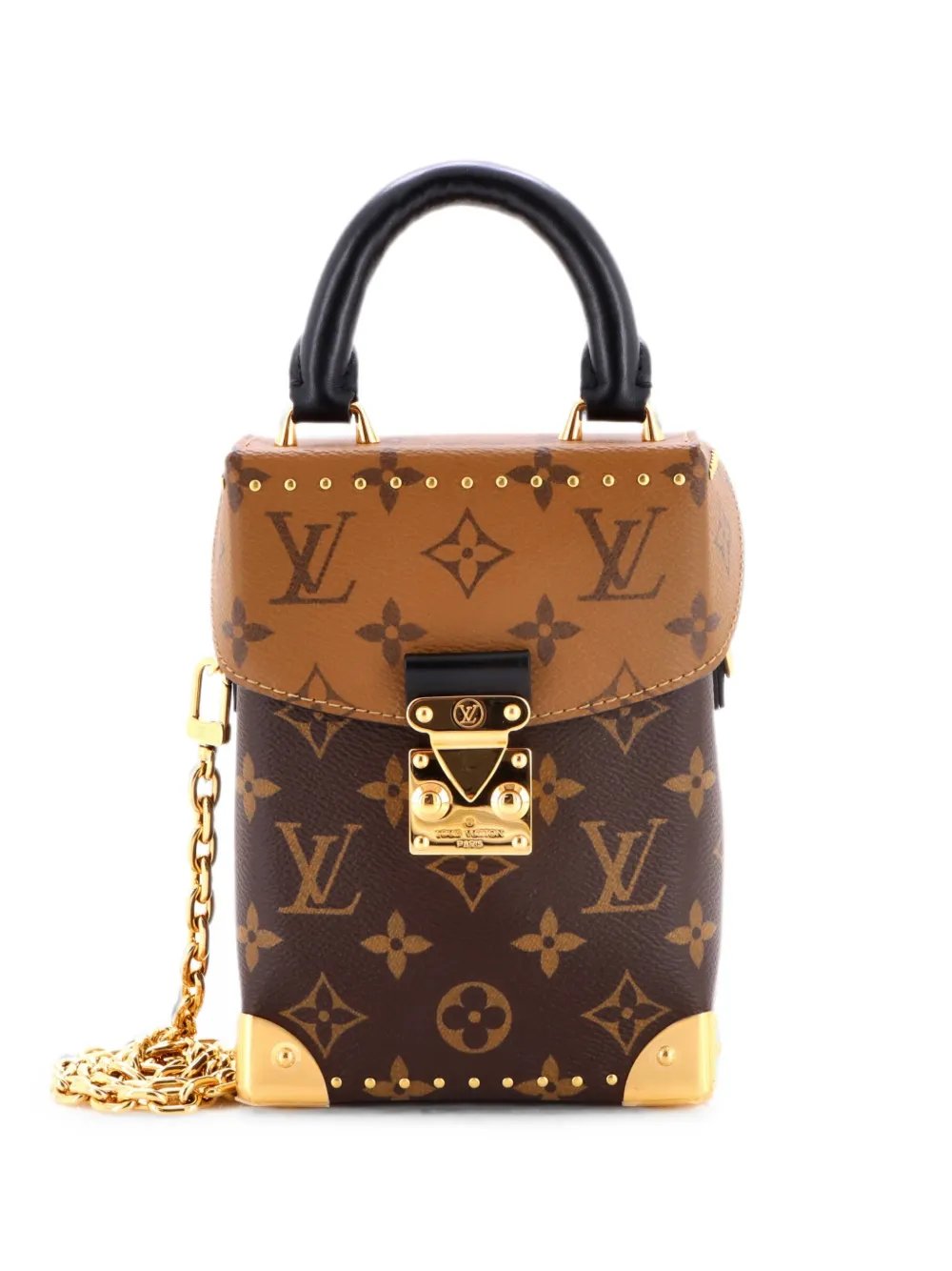 Camera Box NM Handbag Studded Reverse Monogram Canvas crossbody bag