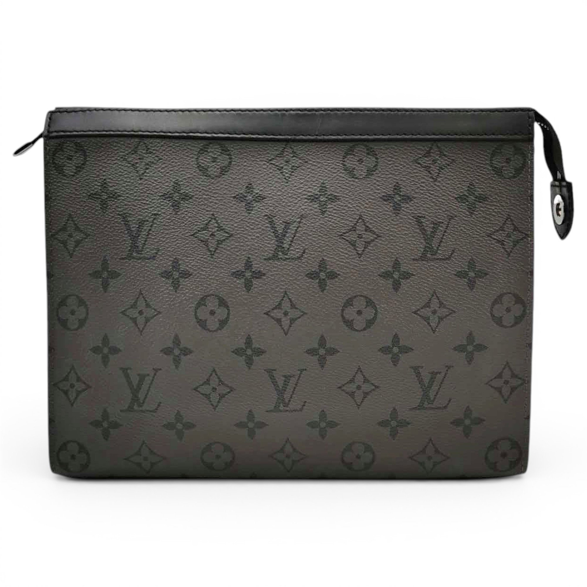Leather clutch bag
