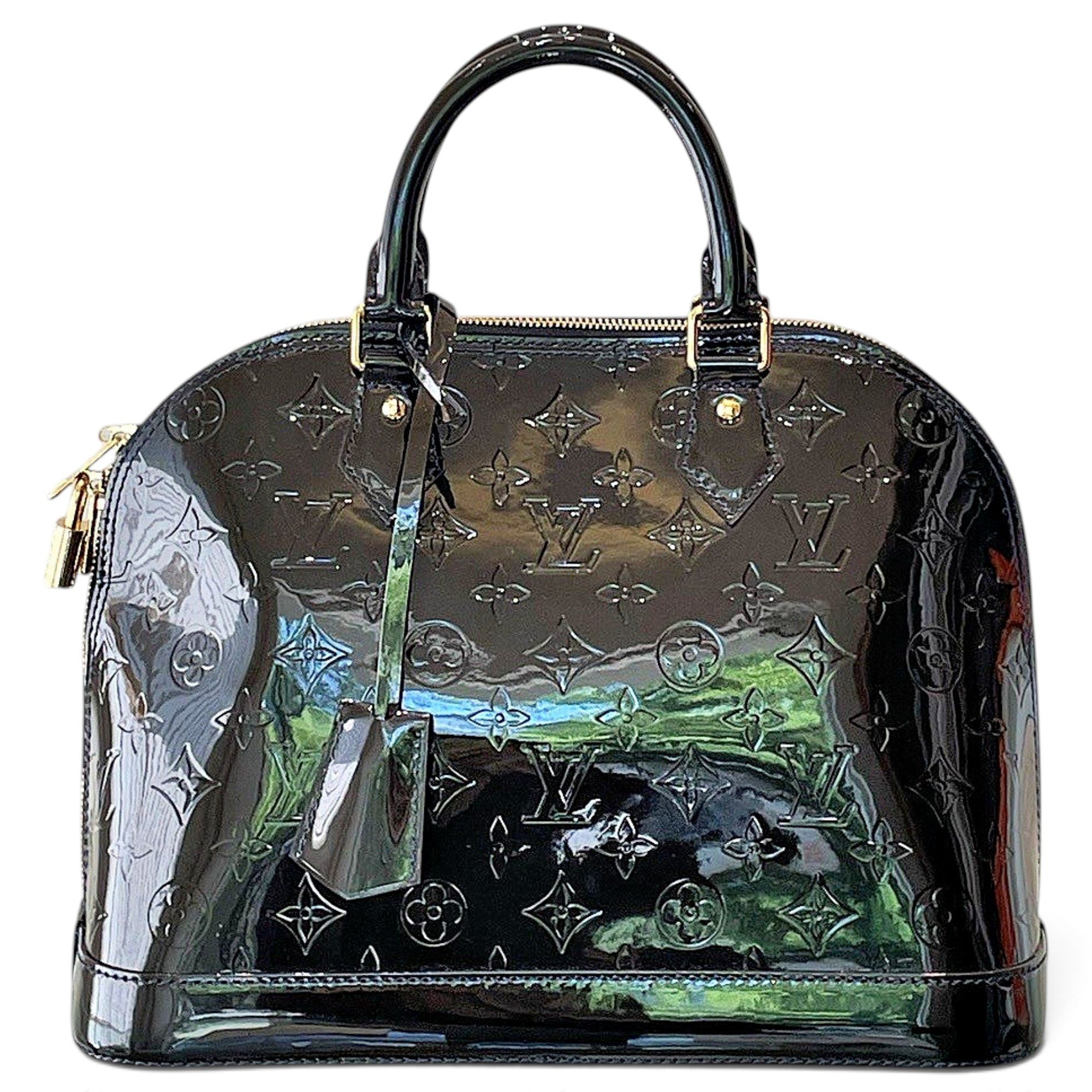 Alma patent leather handbag