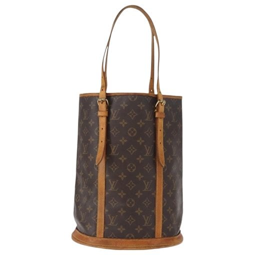 Bucket leather handbag