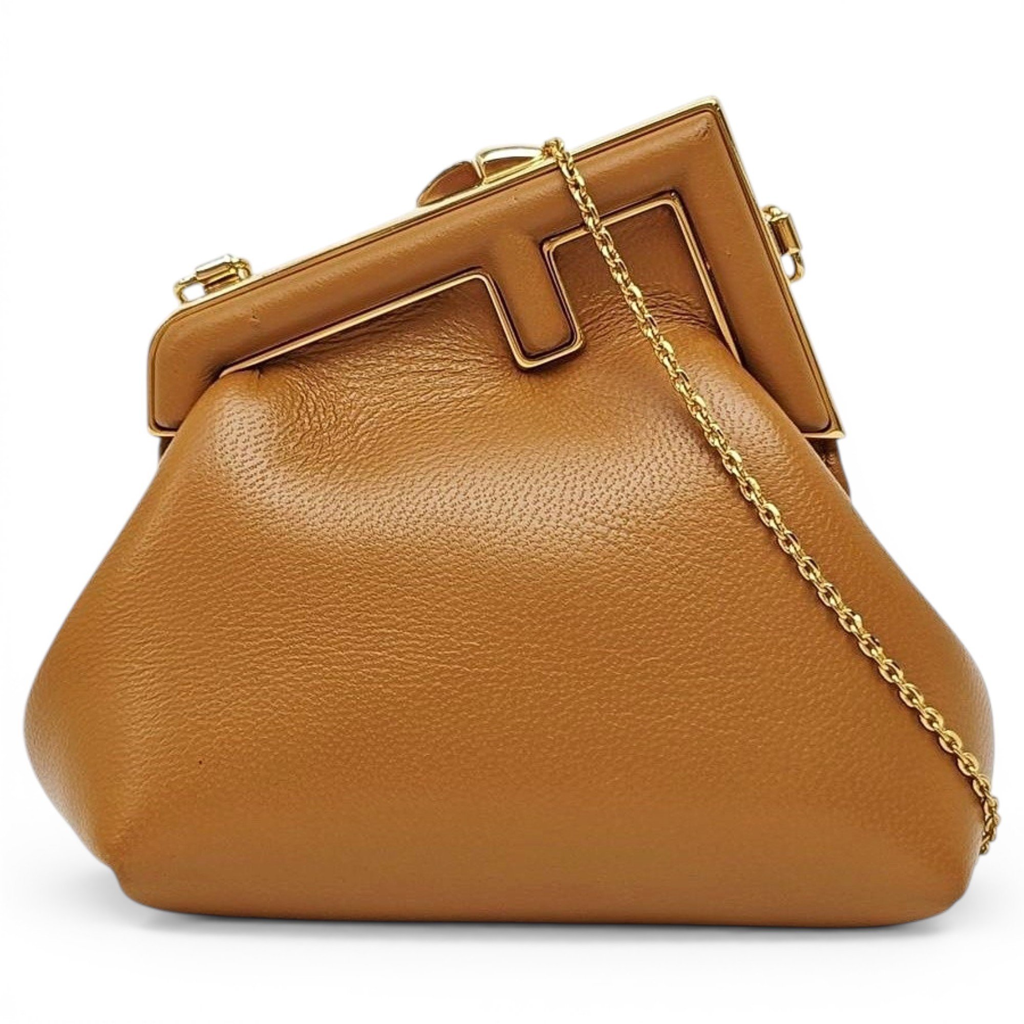 First leather handbag