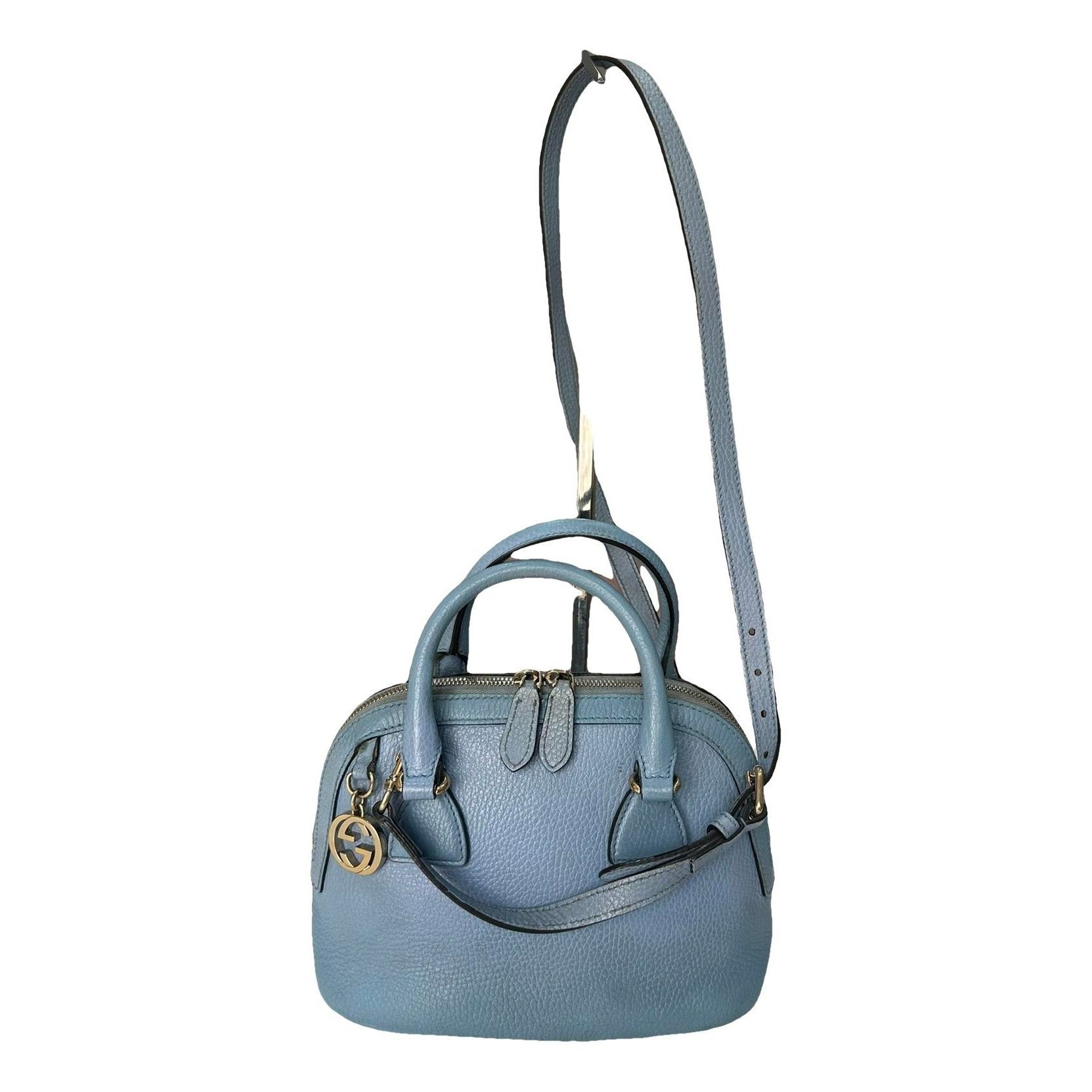 Dôme leather handbag