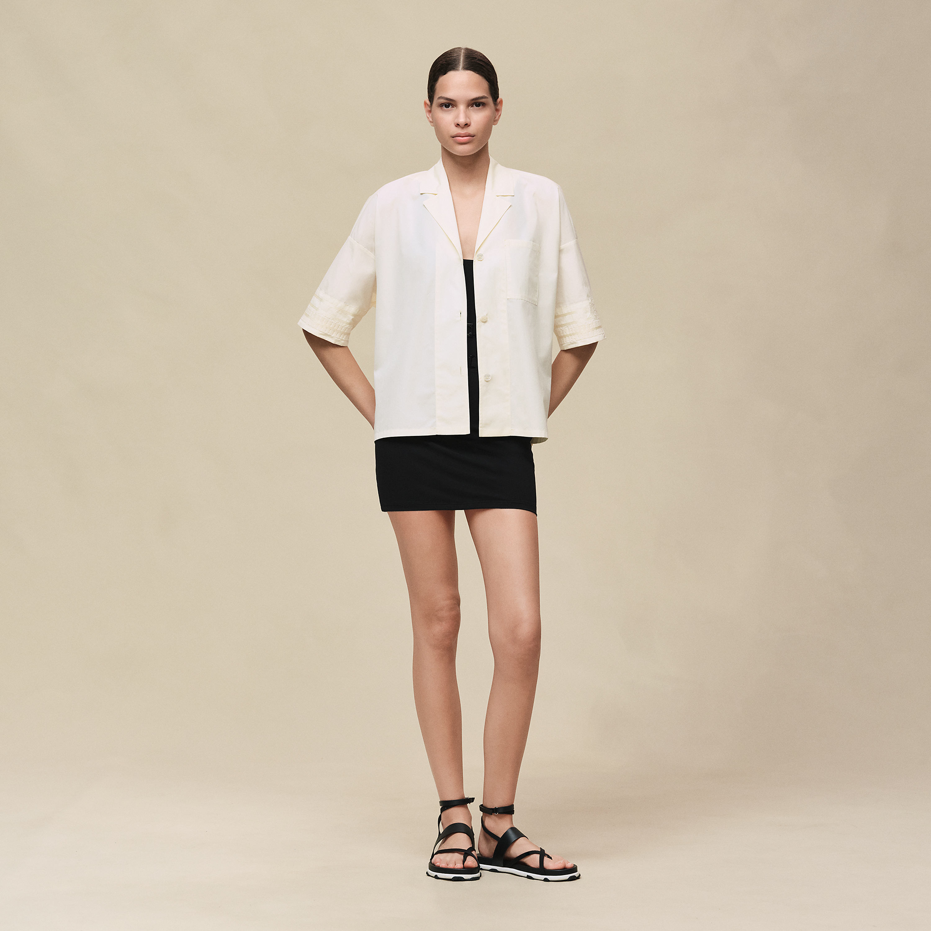 Embroidered beach tunic