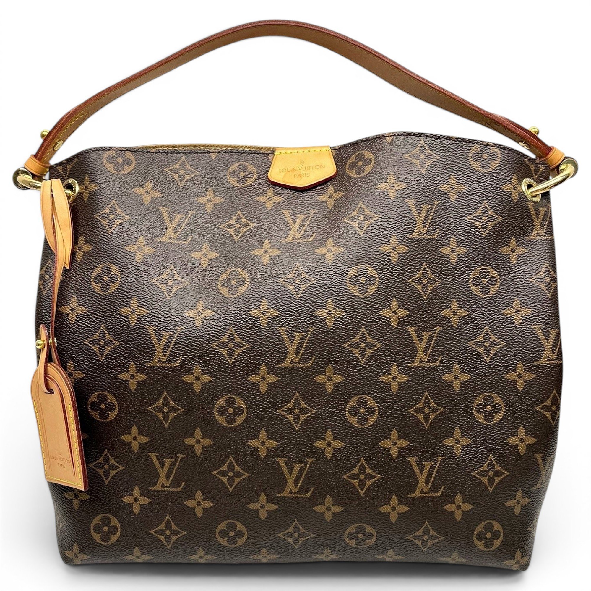 Graceful leather handbag