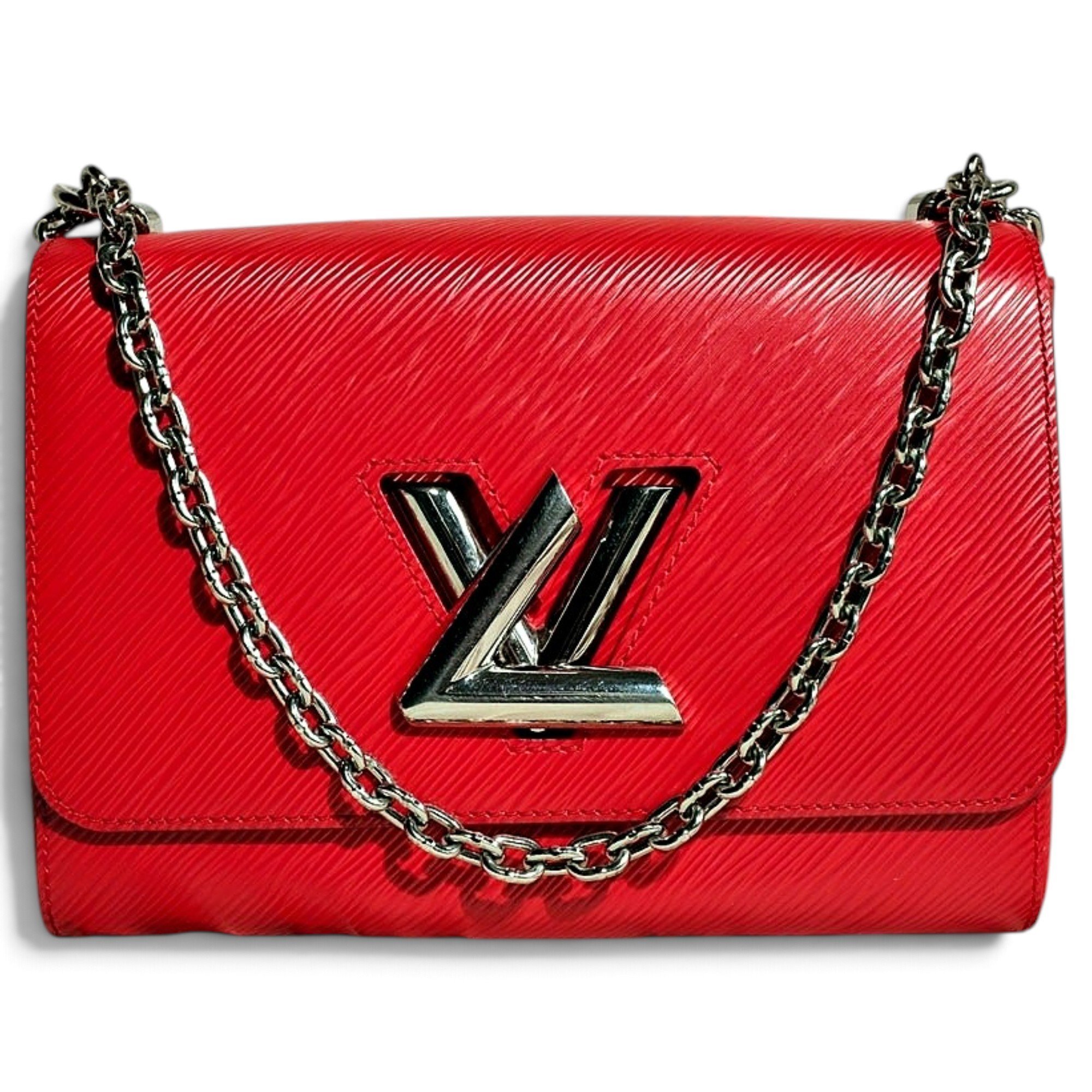 Twist leather handbag