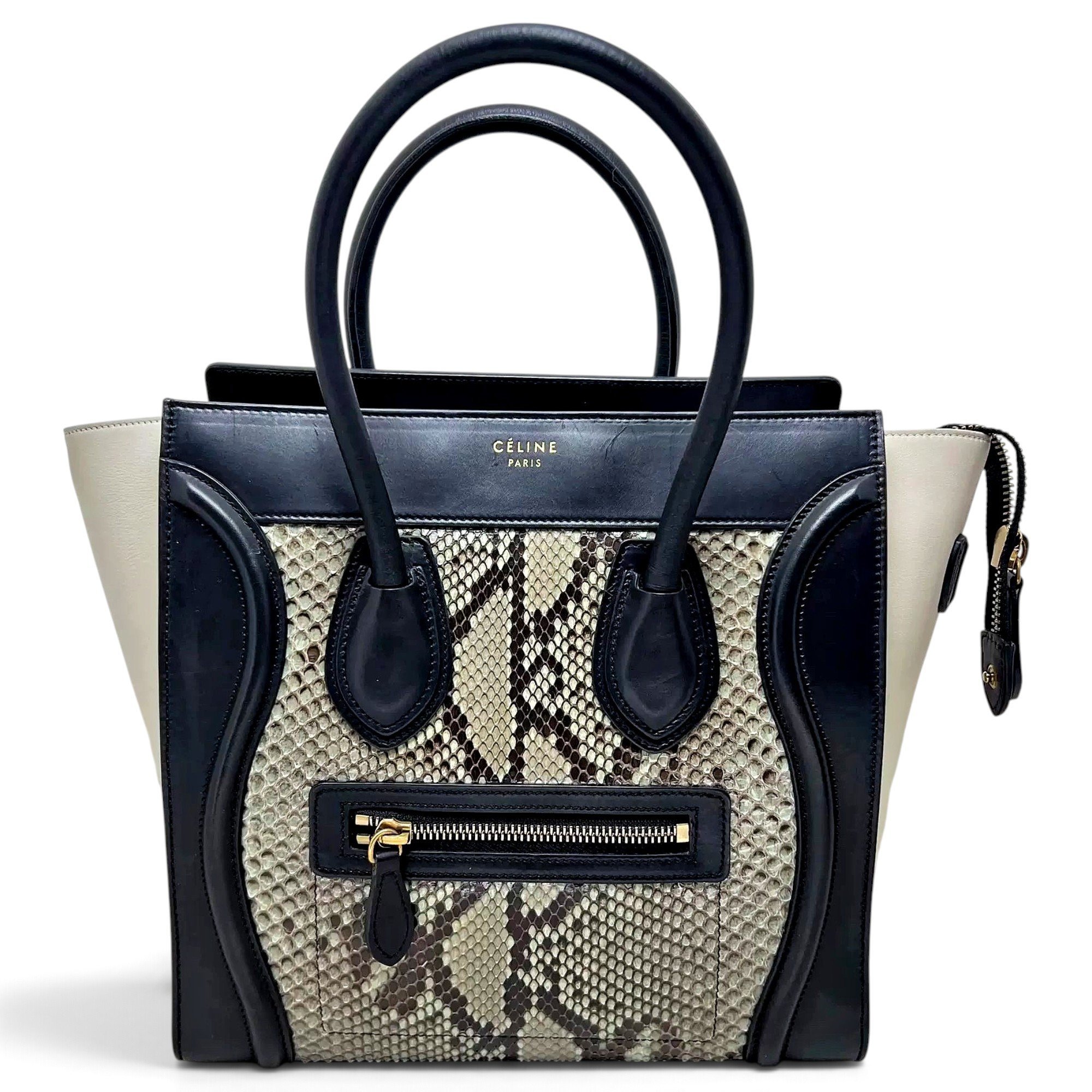 Luggage leather tote