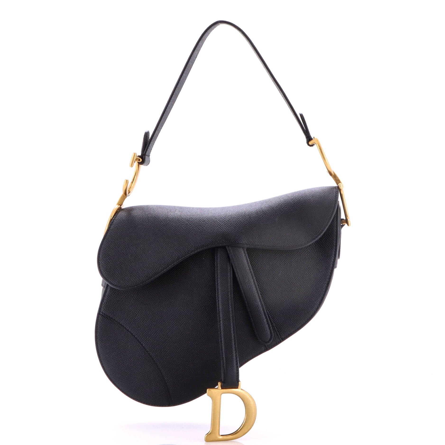 Saddle Handbag Leather Medium