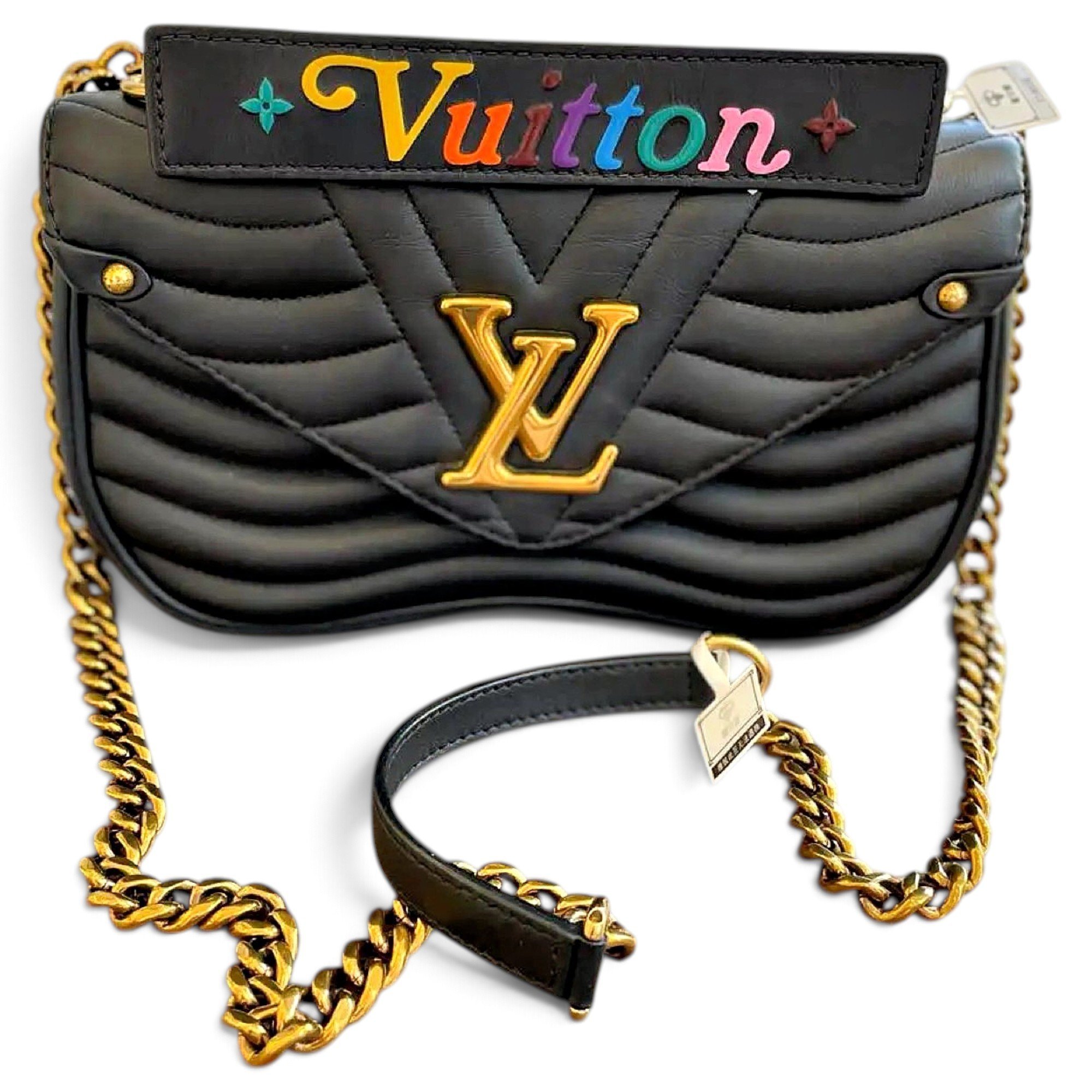 New Wave leather handbag