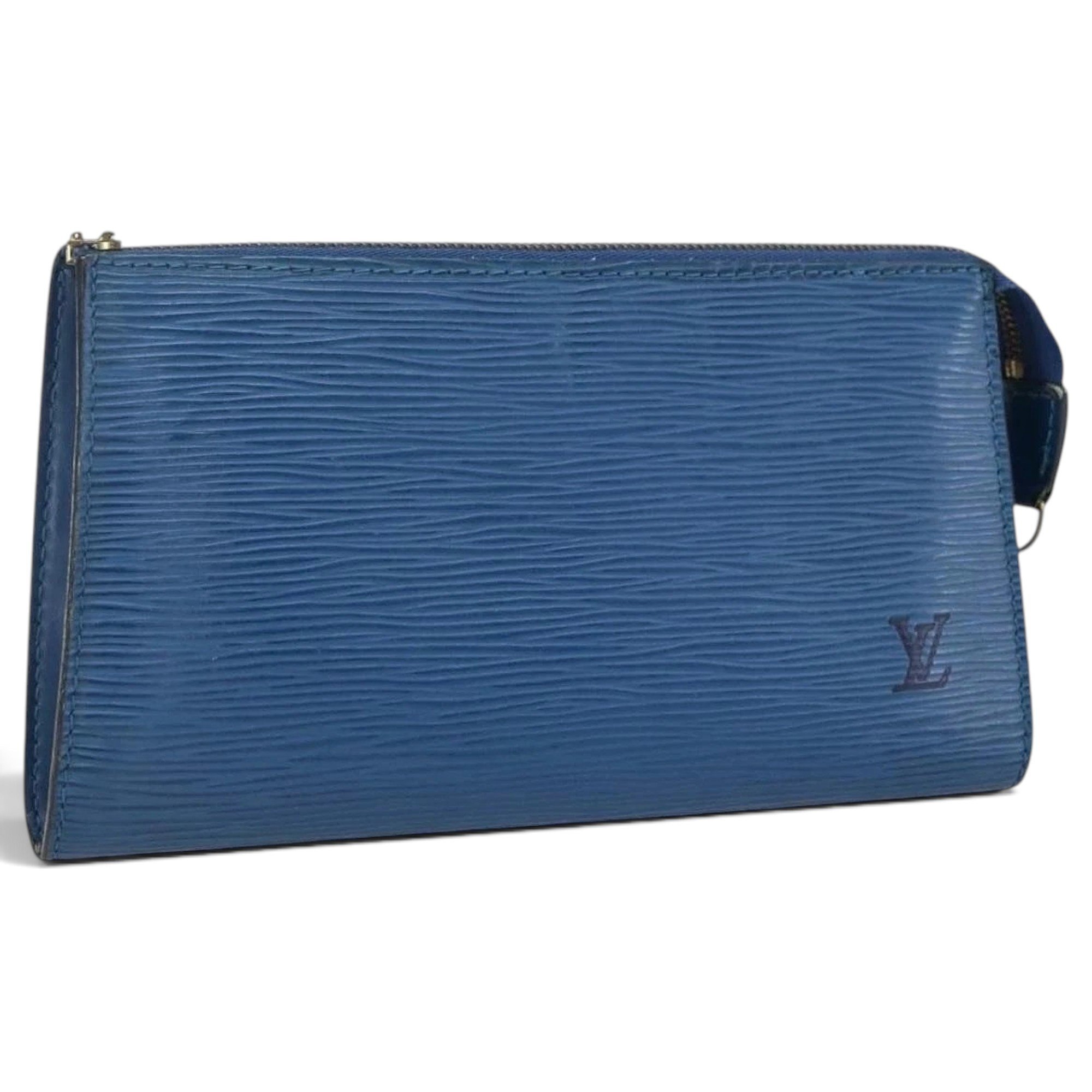 Leather clutch bag
