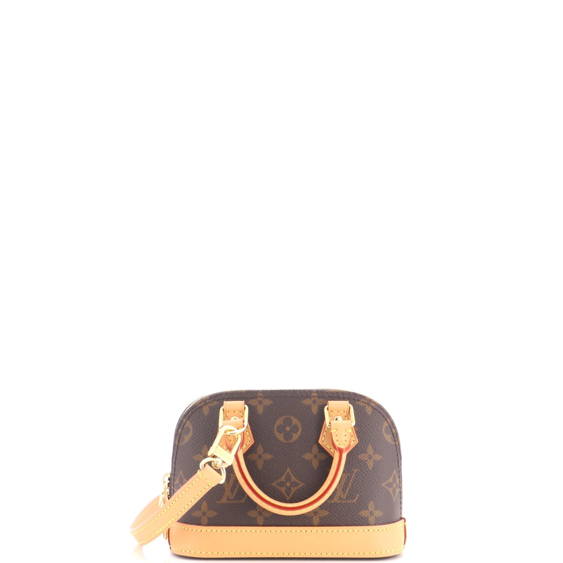 Alma Handbag Monogram Canvas Nano