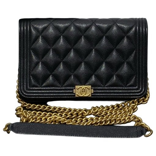 Wallet On Chain Boy leather crossbody bag