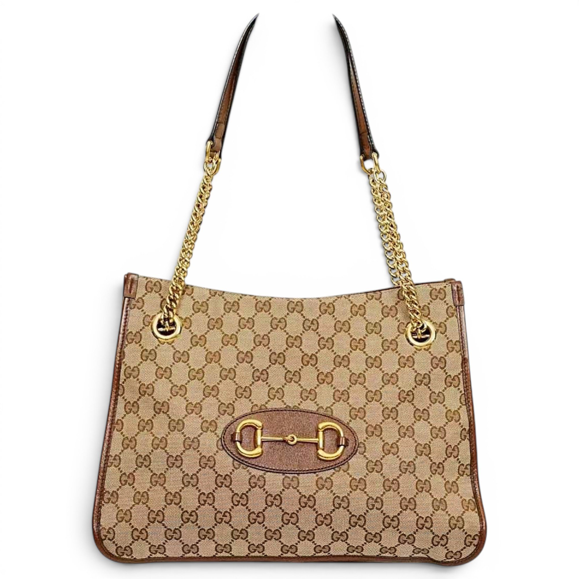Horsebit 1955 Chain leather tote