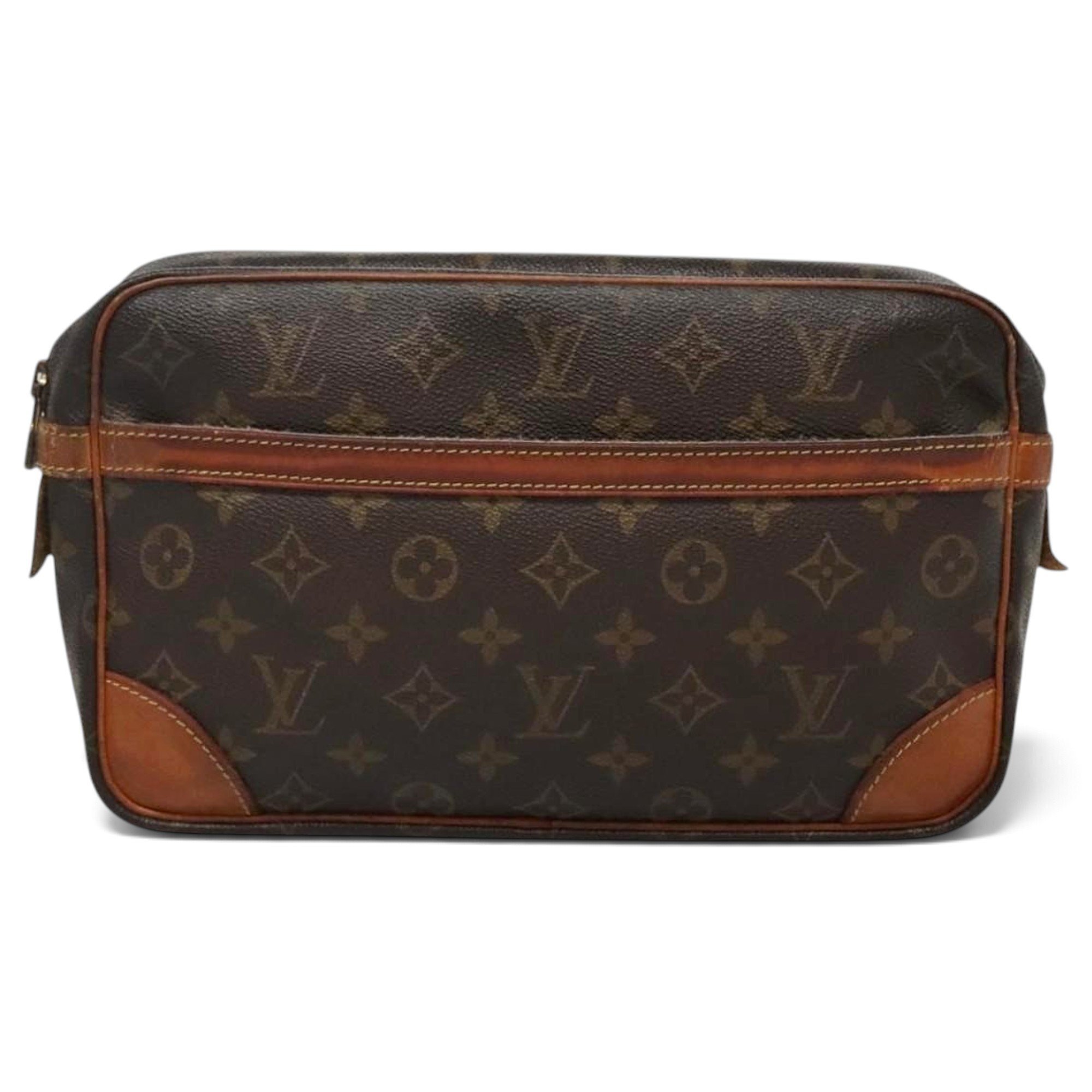 Leather clutch bag