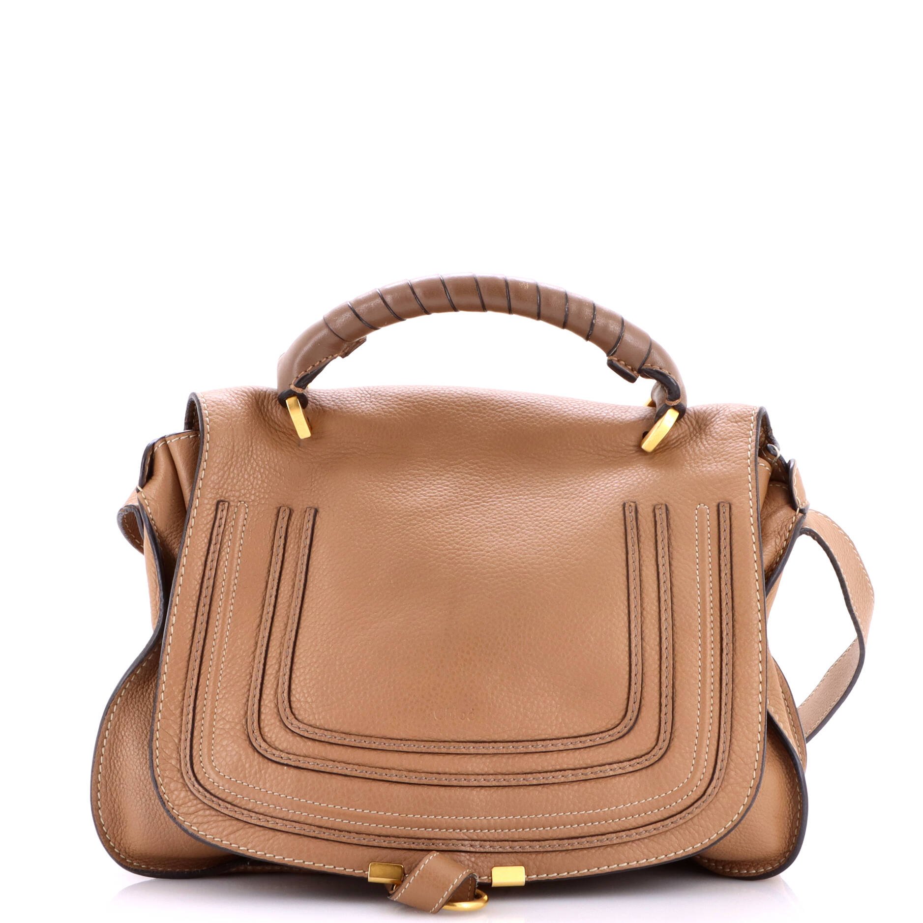 Marcie Top Handle Bag Leather Medium