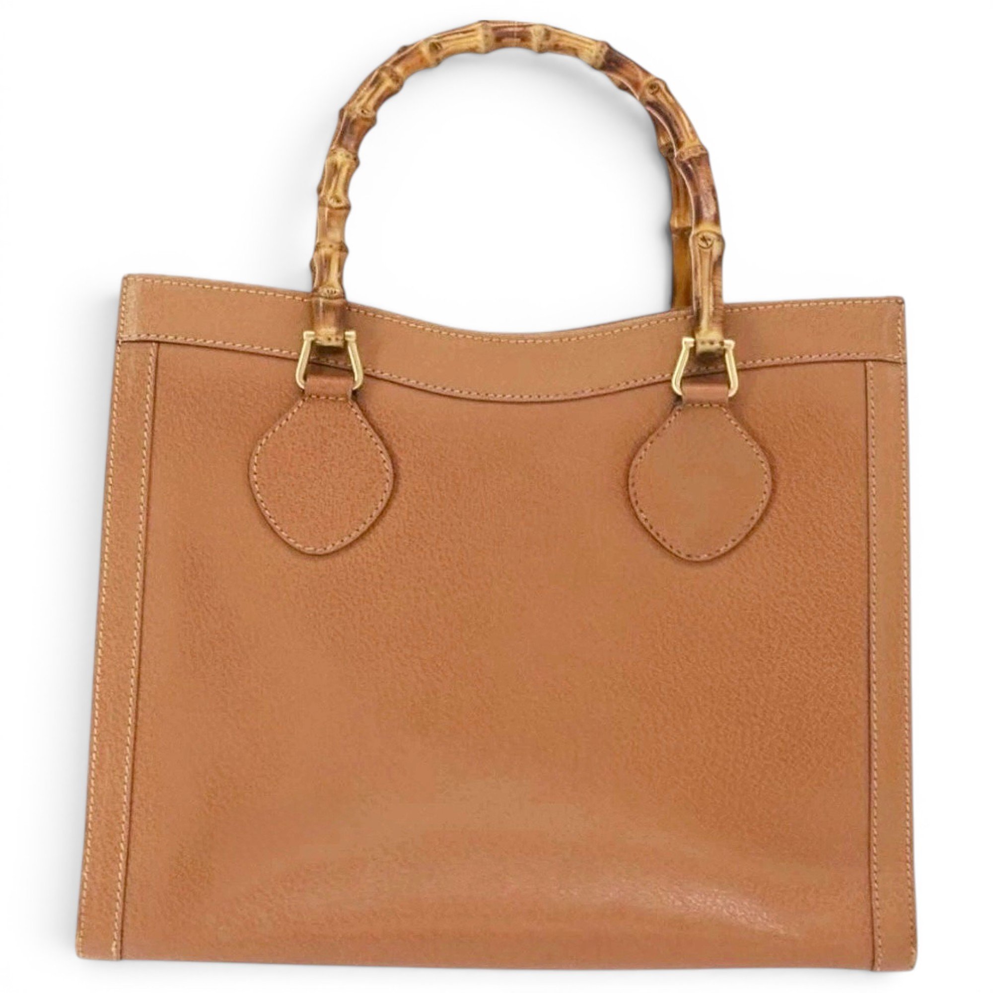 Bamboo leather handbag