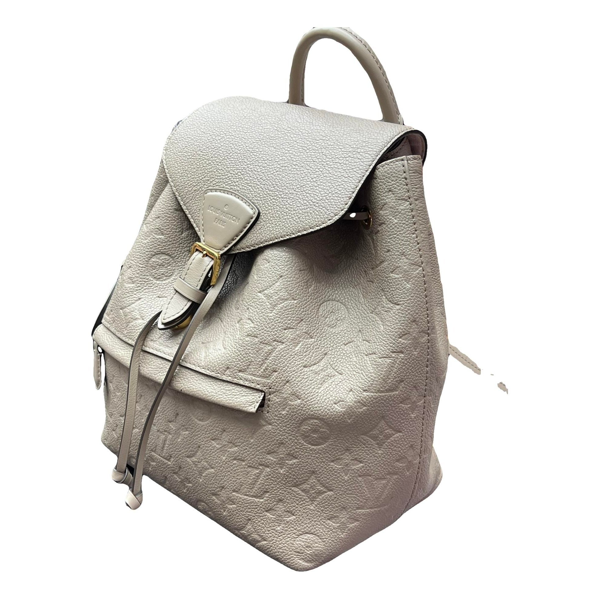 Leather backpack