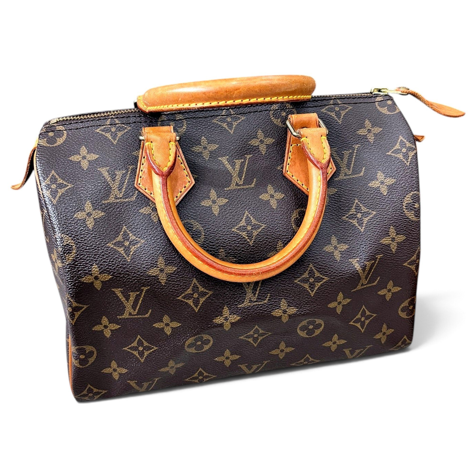 Speedy leather handbag