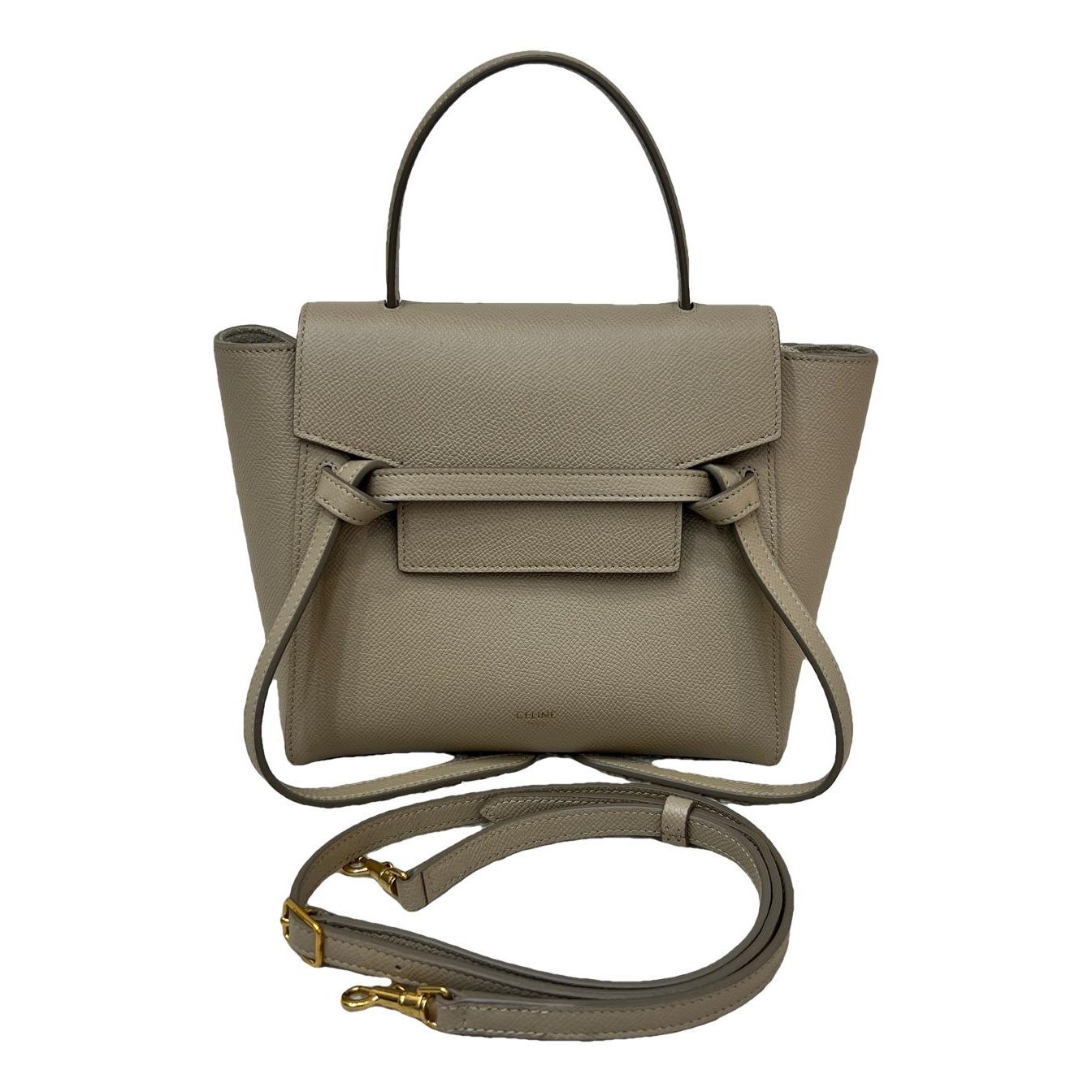 Belt leather handbag