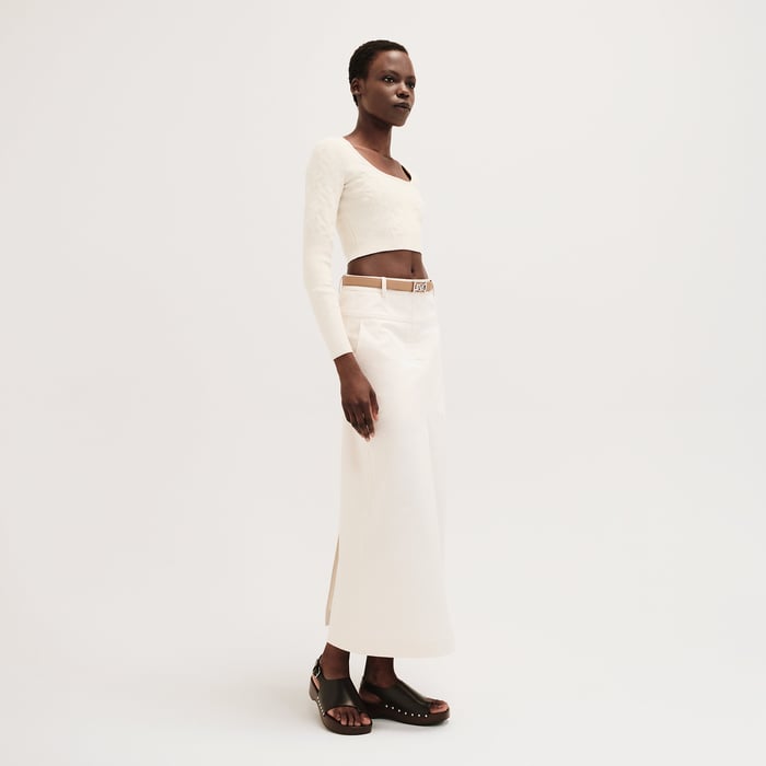 Blanc Naturel "H" Long-sleeve Sweater