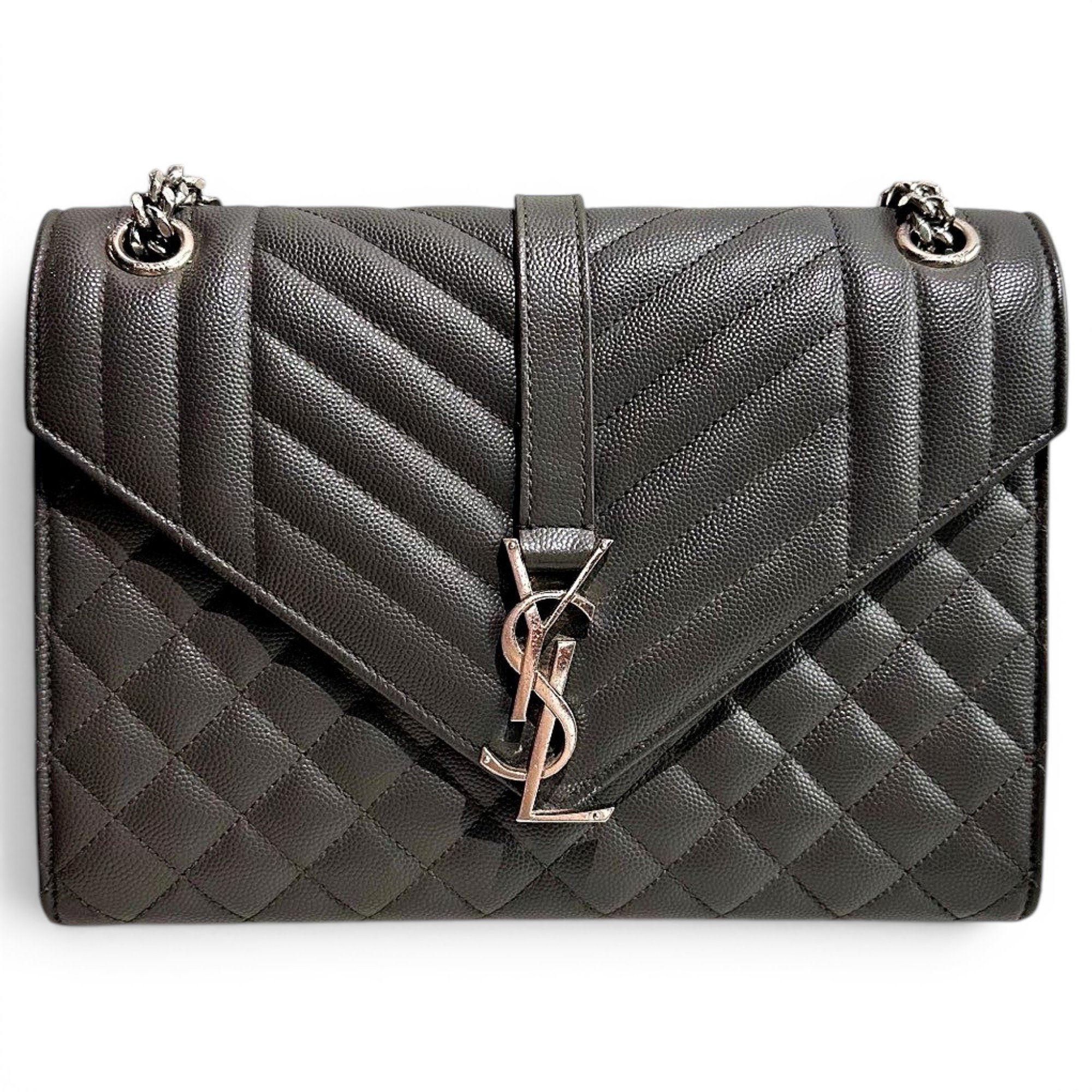 Envelope leather handbag