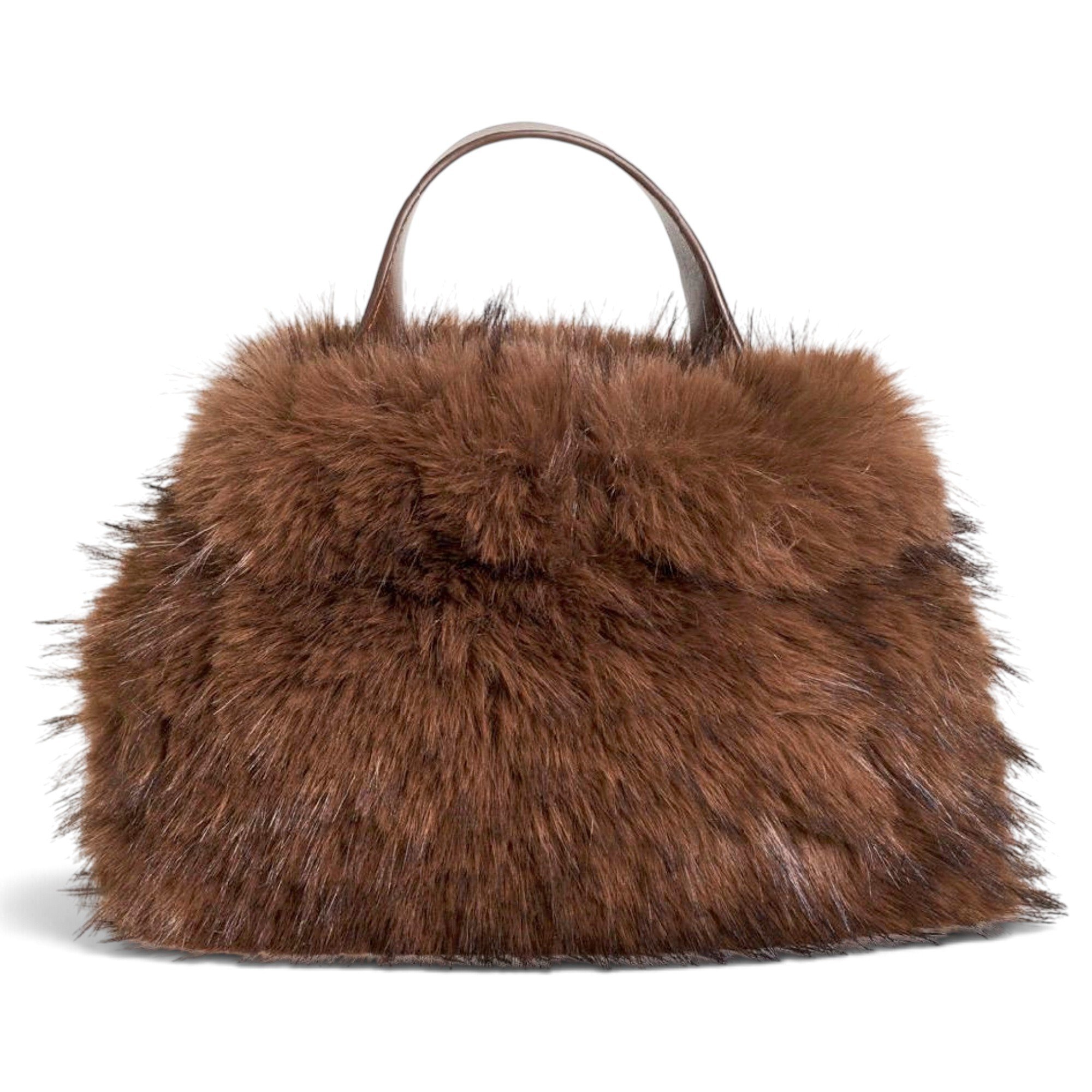 Faux fur handbag