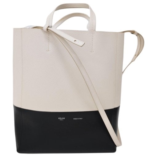 Cabas leather tote