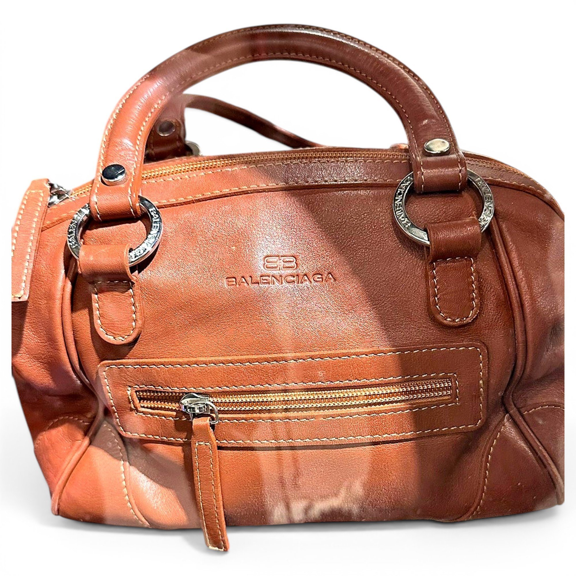 Leather handbag