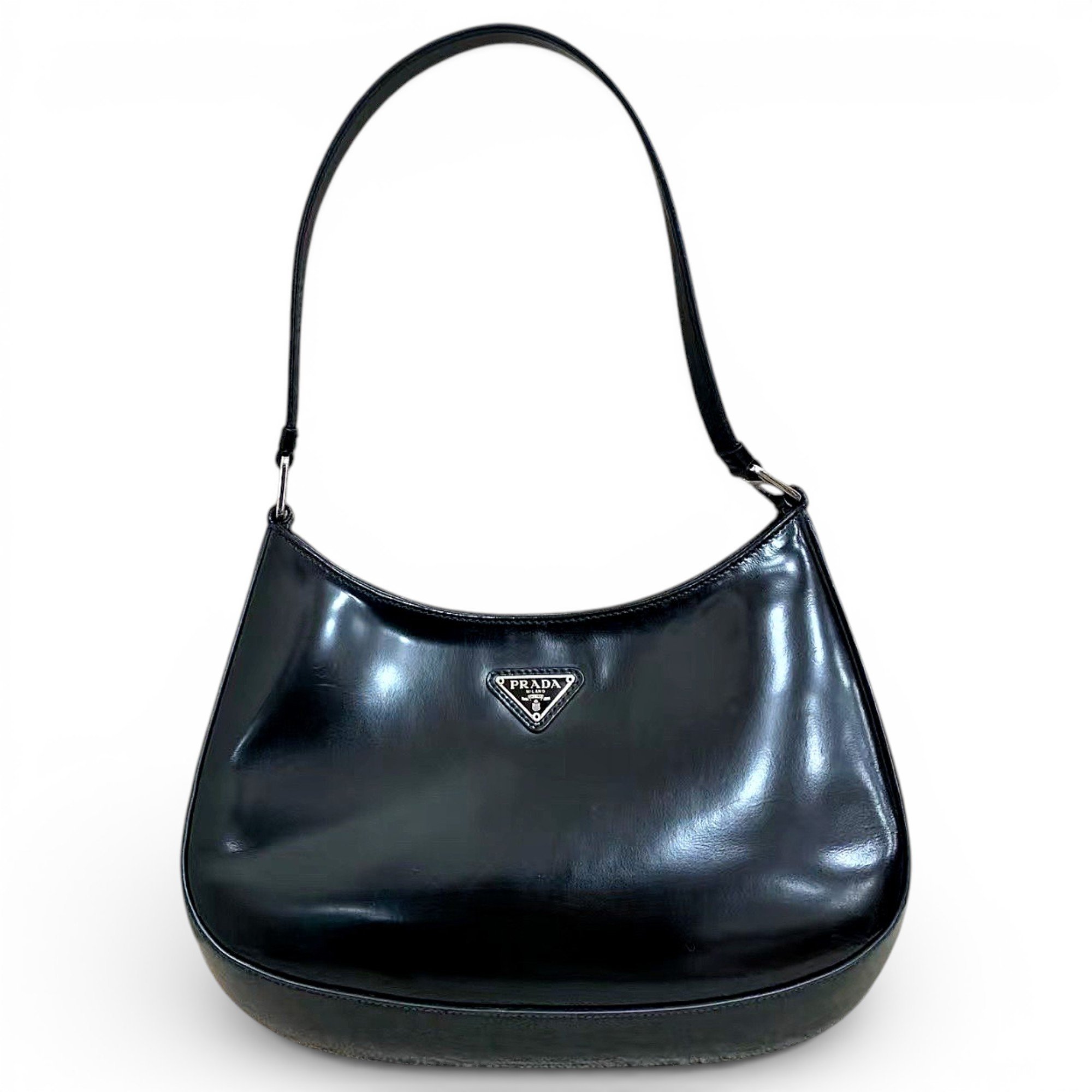 Cleo patent leather handbag