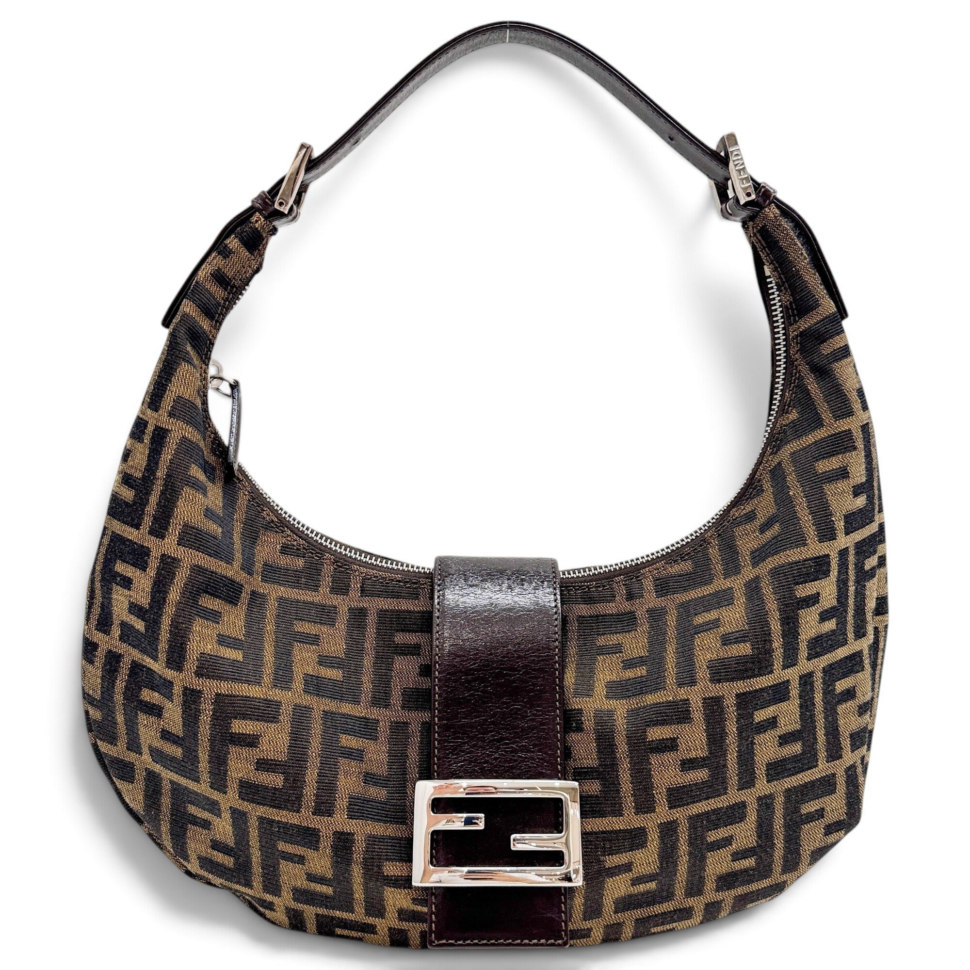Croissant Vintage cloth handbag