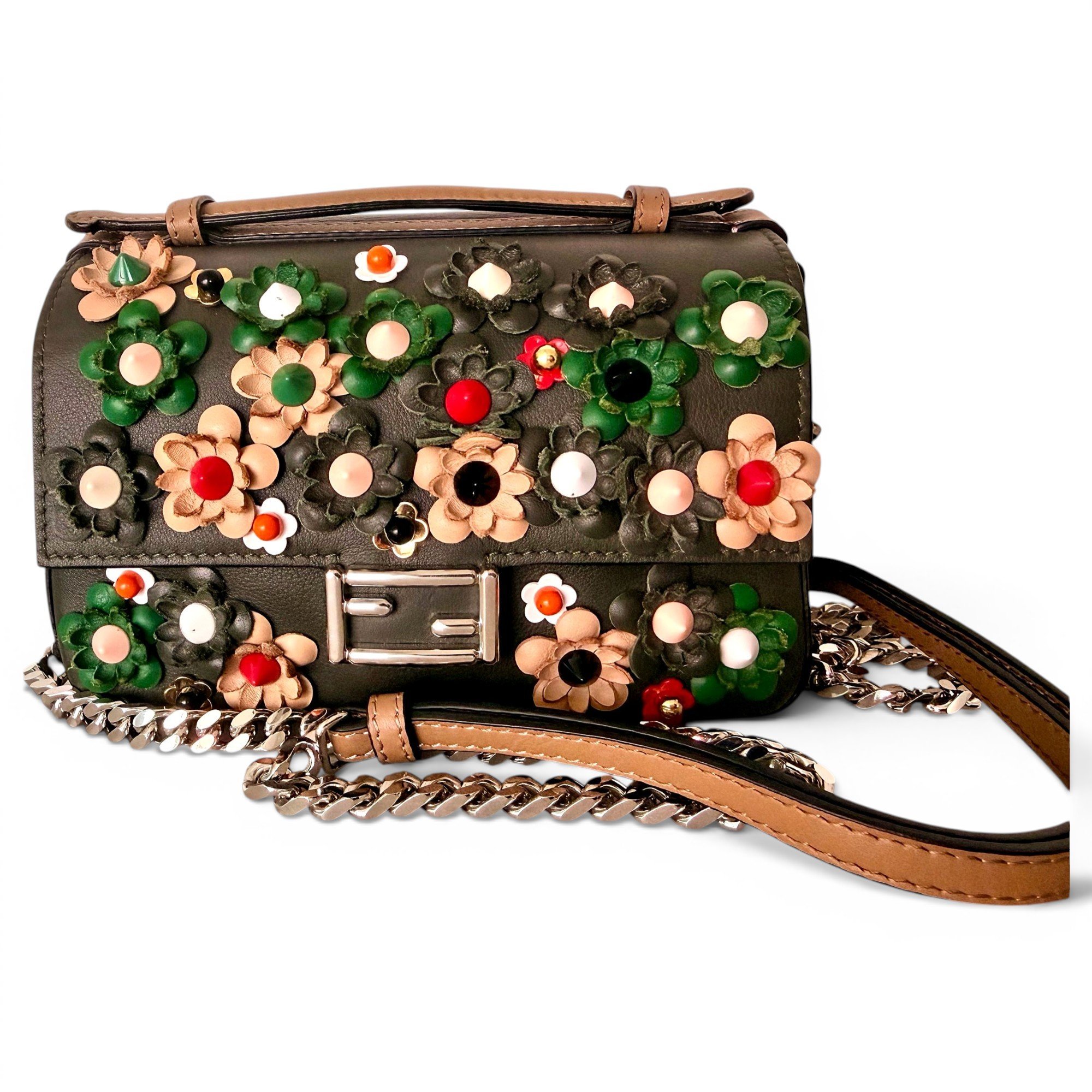Baguette leather handbag