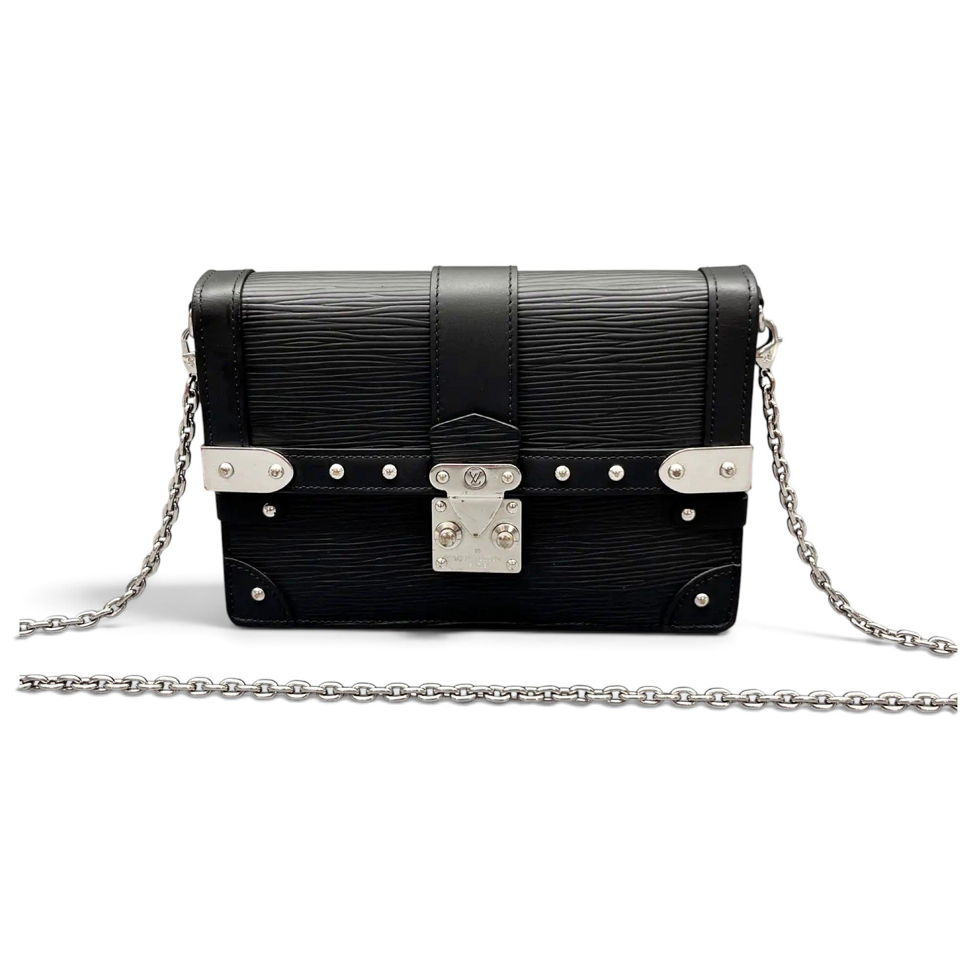Pochette Trunk leather handbag