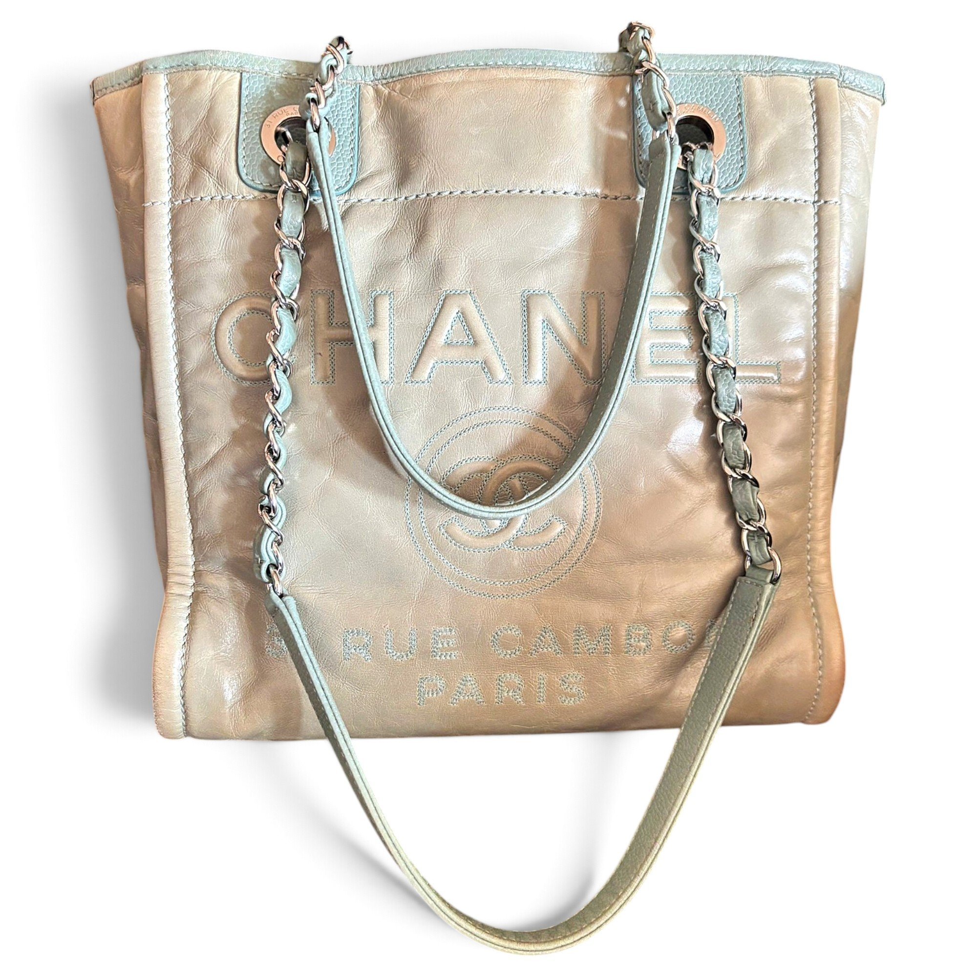 North South Deauville leather tote