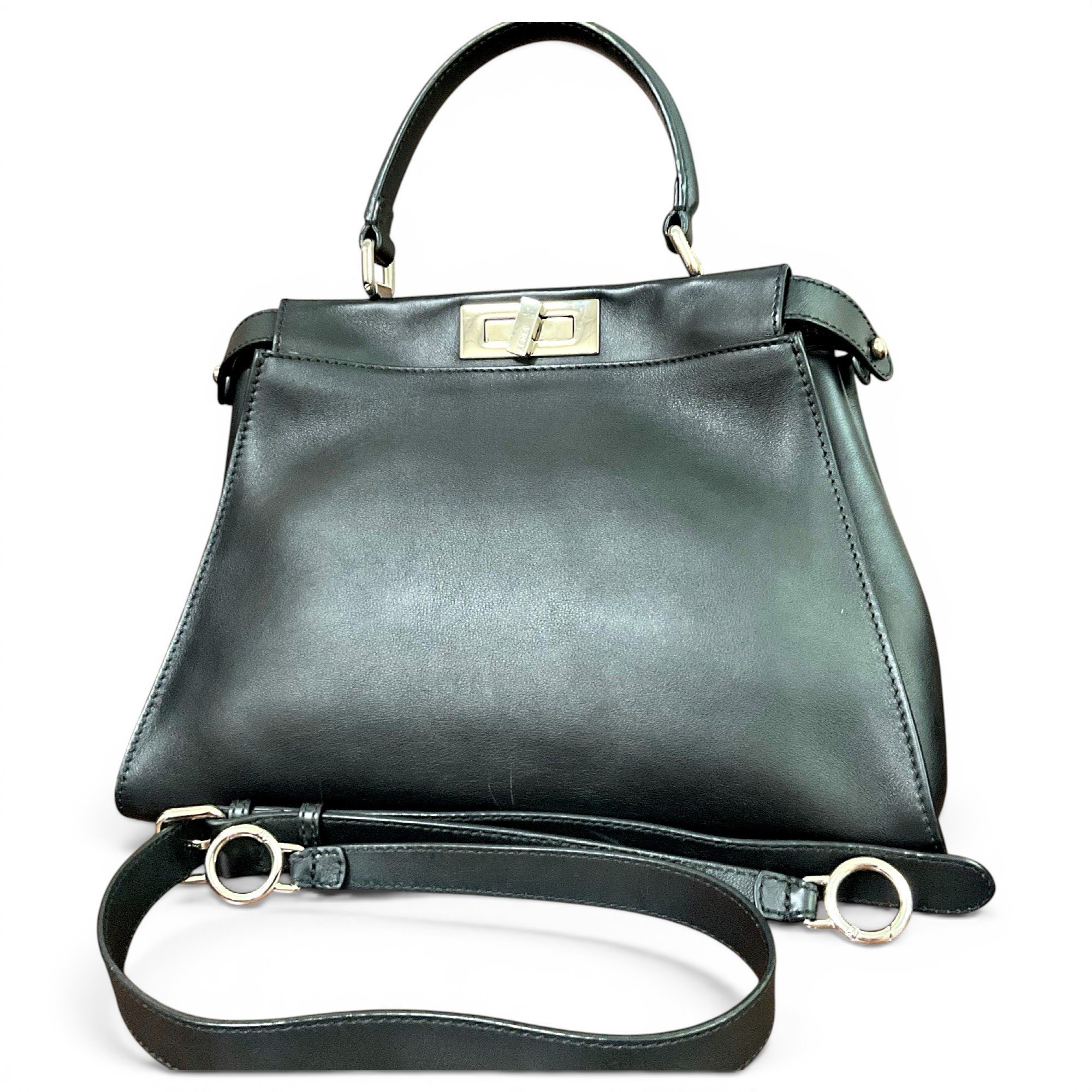 Peekaboo leather handbag