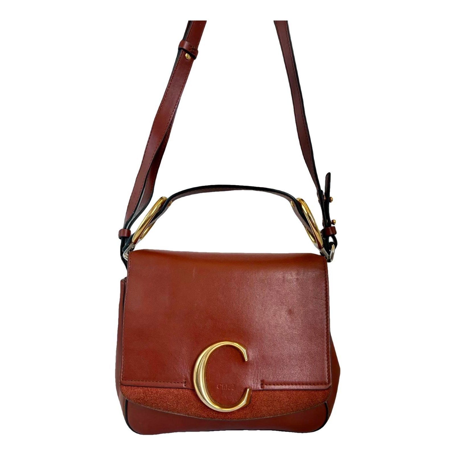 C leather handbag