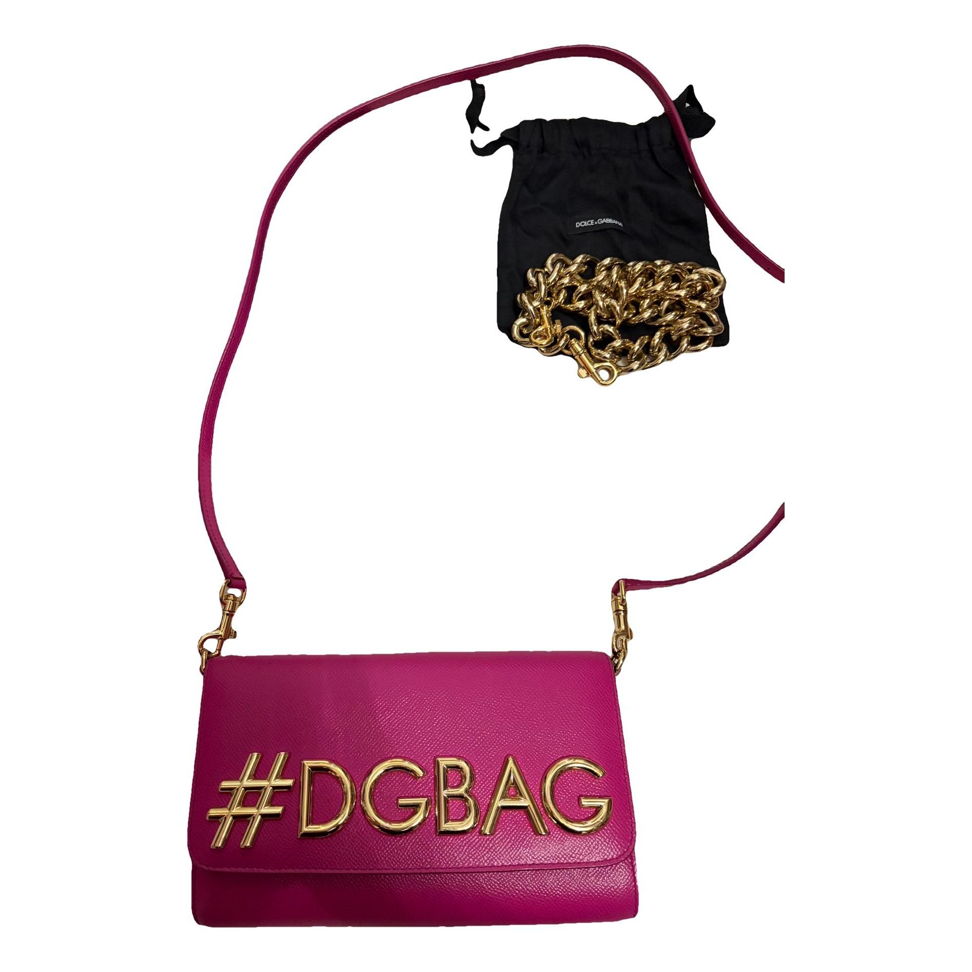 DG Girls leather clutch bag