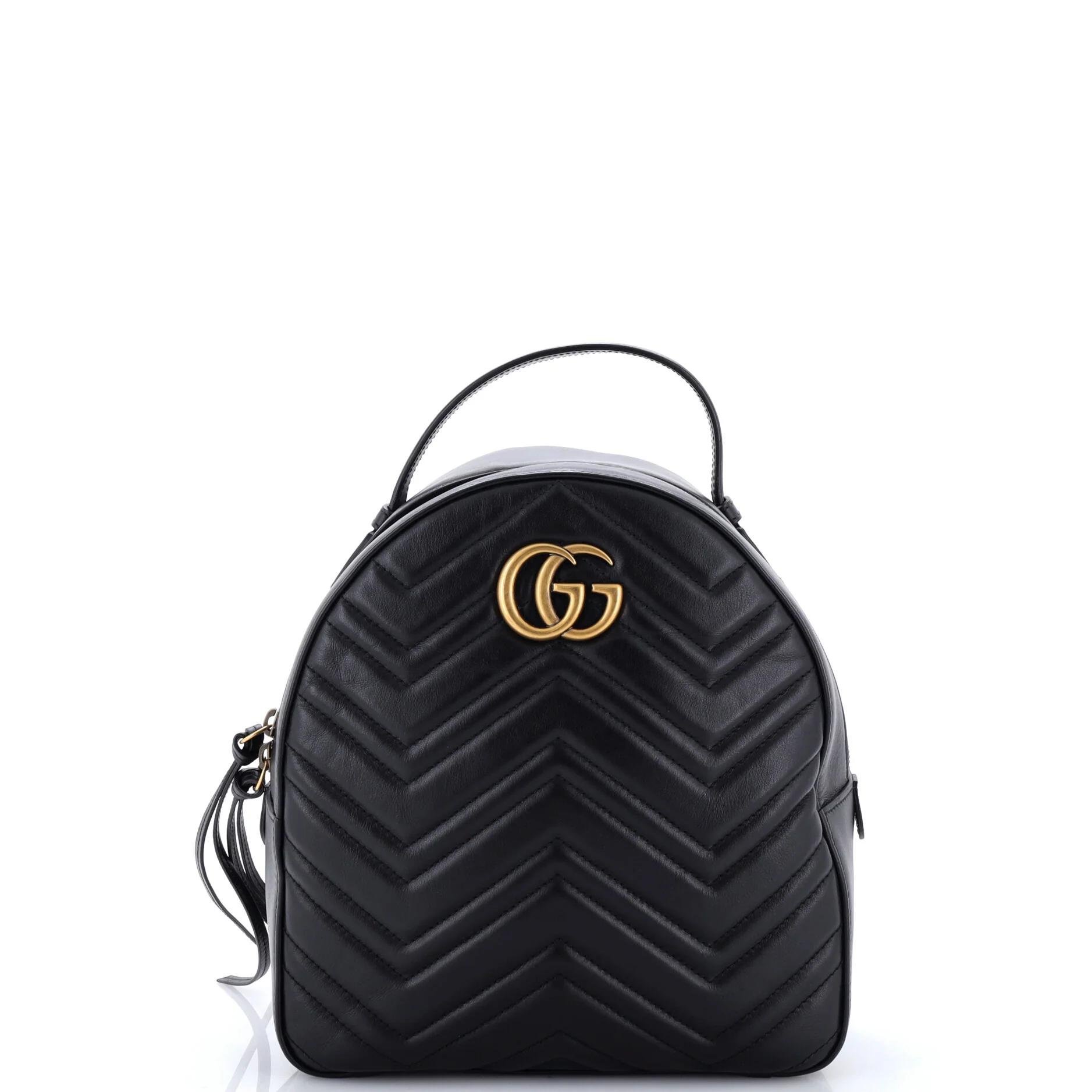Leather backpack