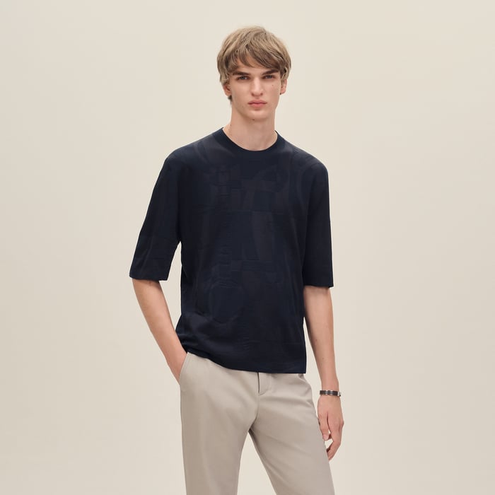 Marine "Eperon d'Or" Crewneck Sweater