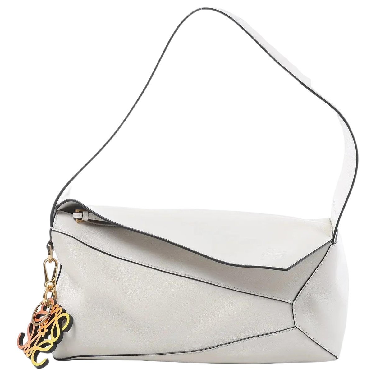 Puzzle leather handbag