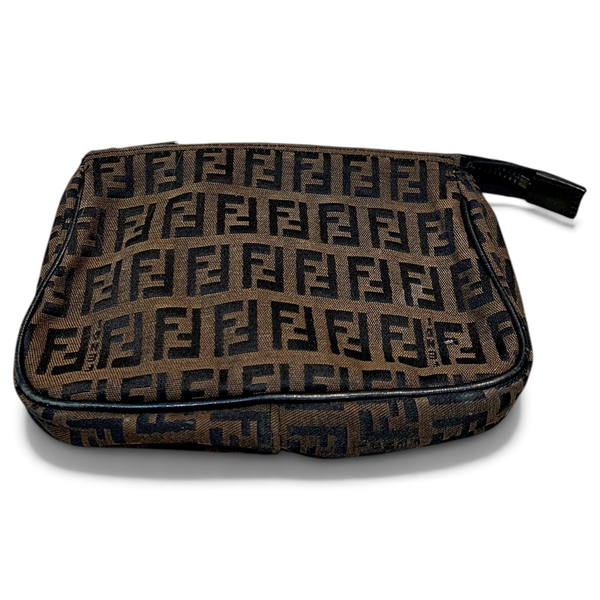 Leather clutch bag