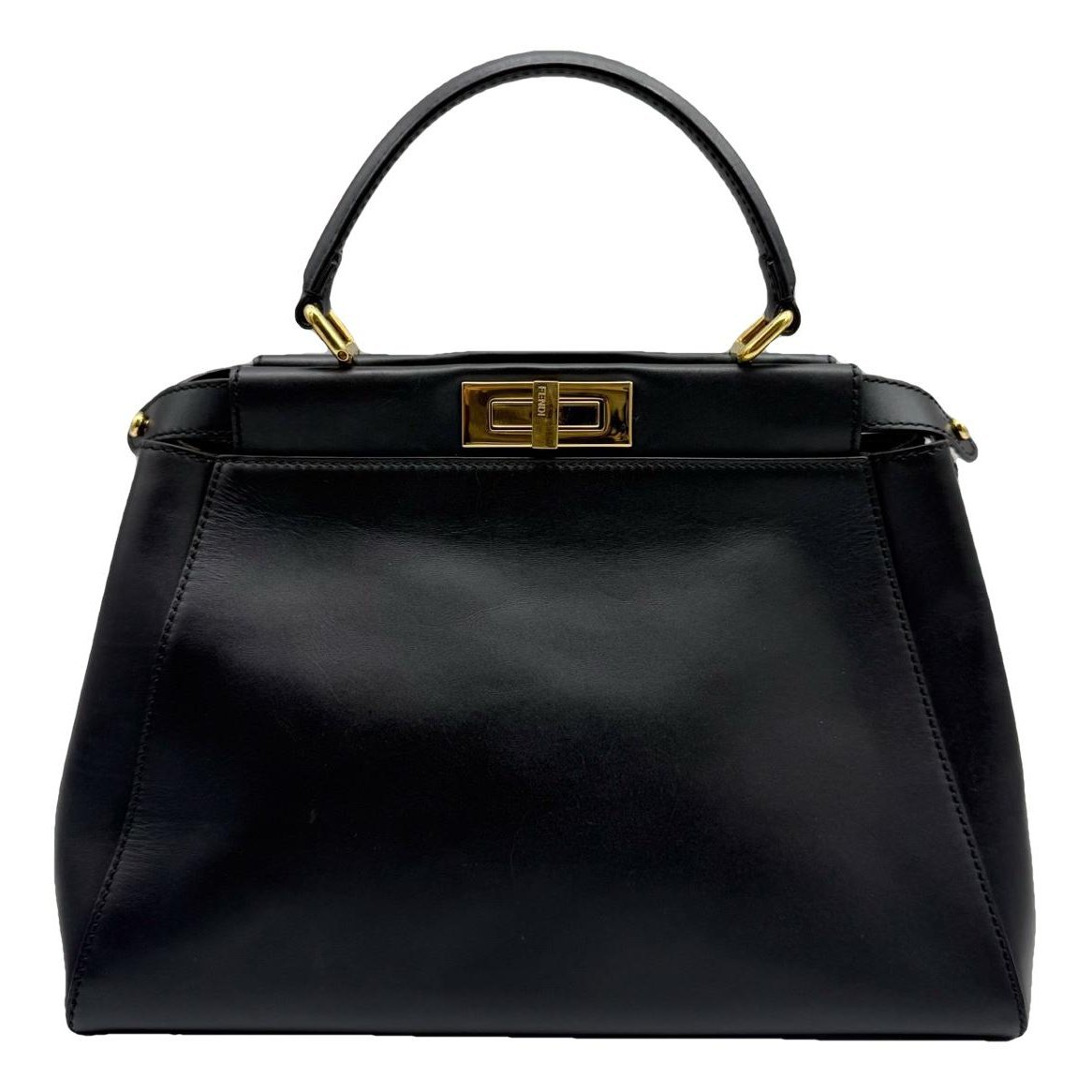 Peekaboo leather handbag