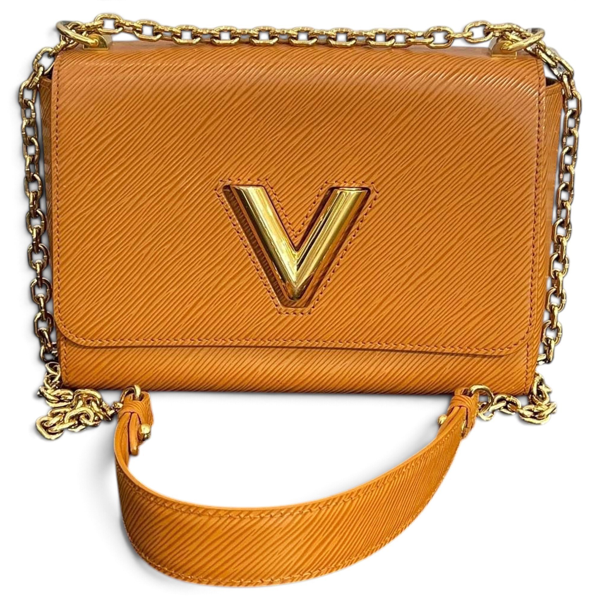 Twist leather handbag