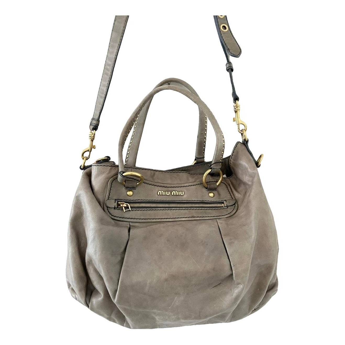 Miu Miu Vitello leather handbag