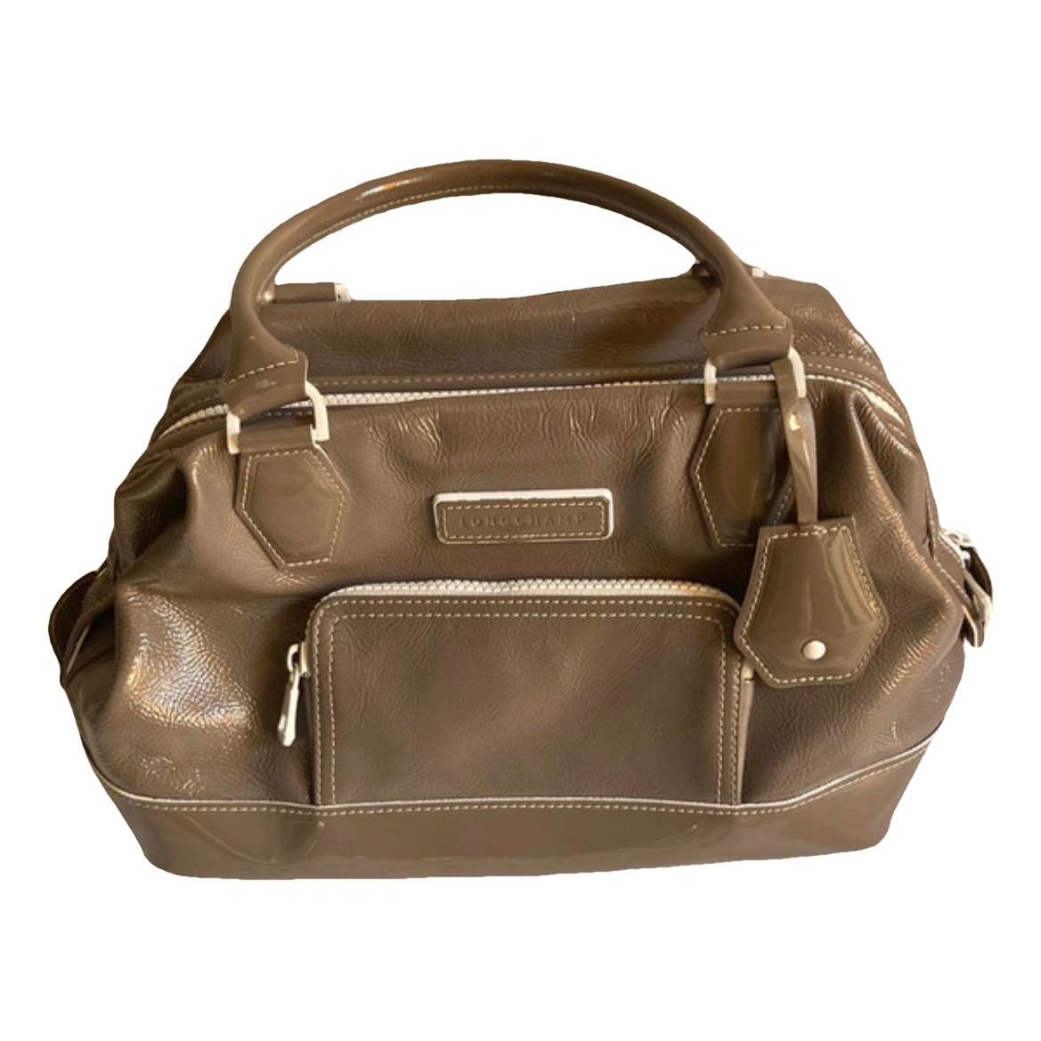 Patent leather handbag