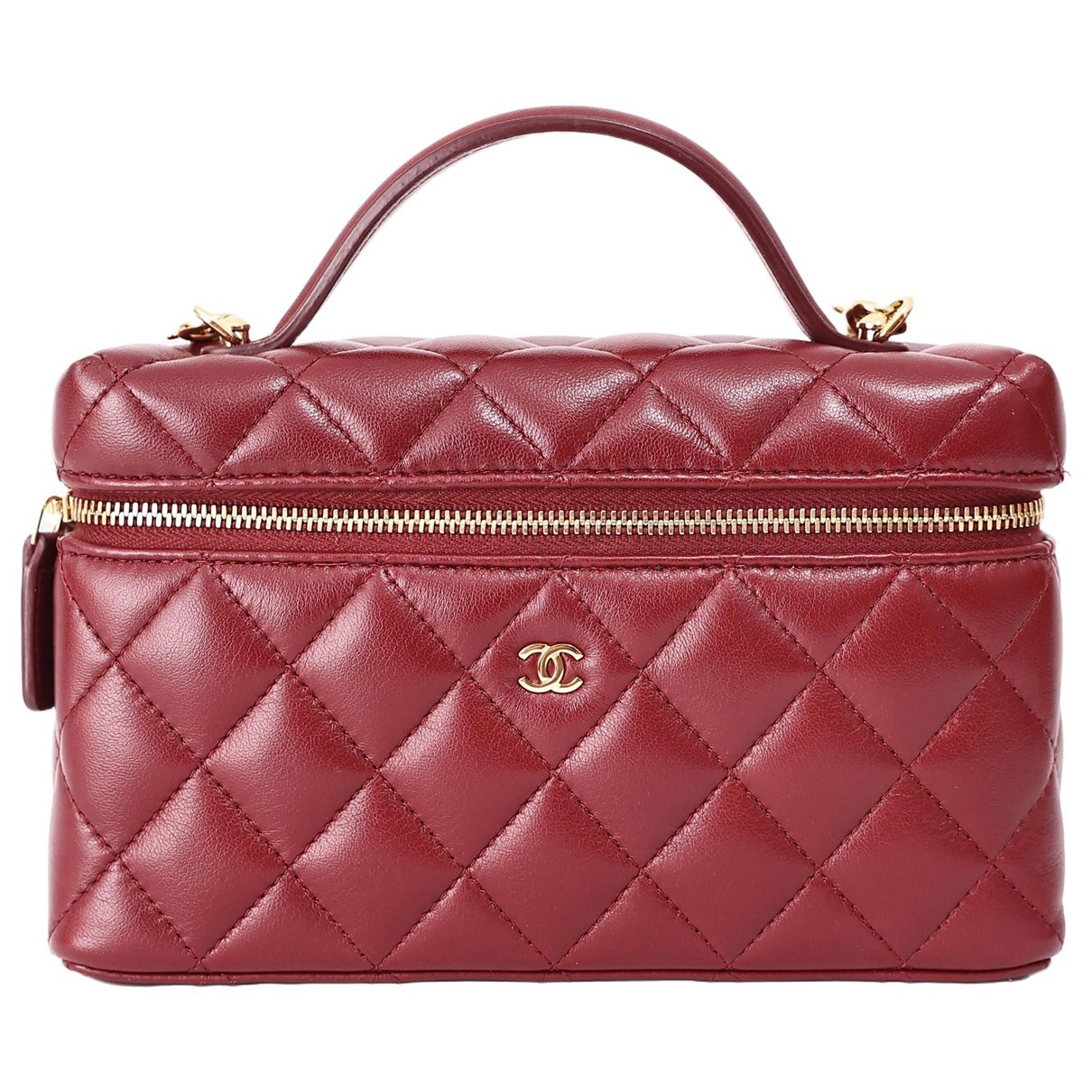 Vanity leather handbag