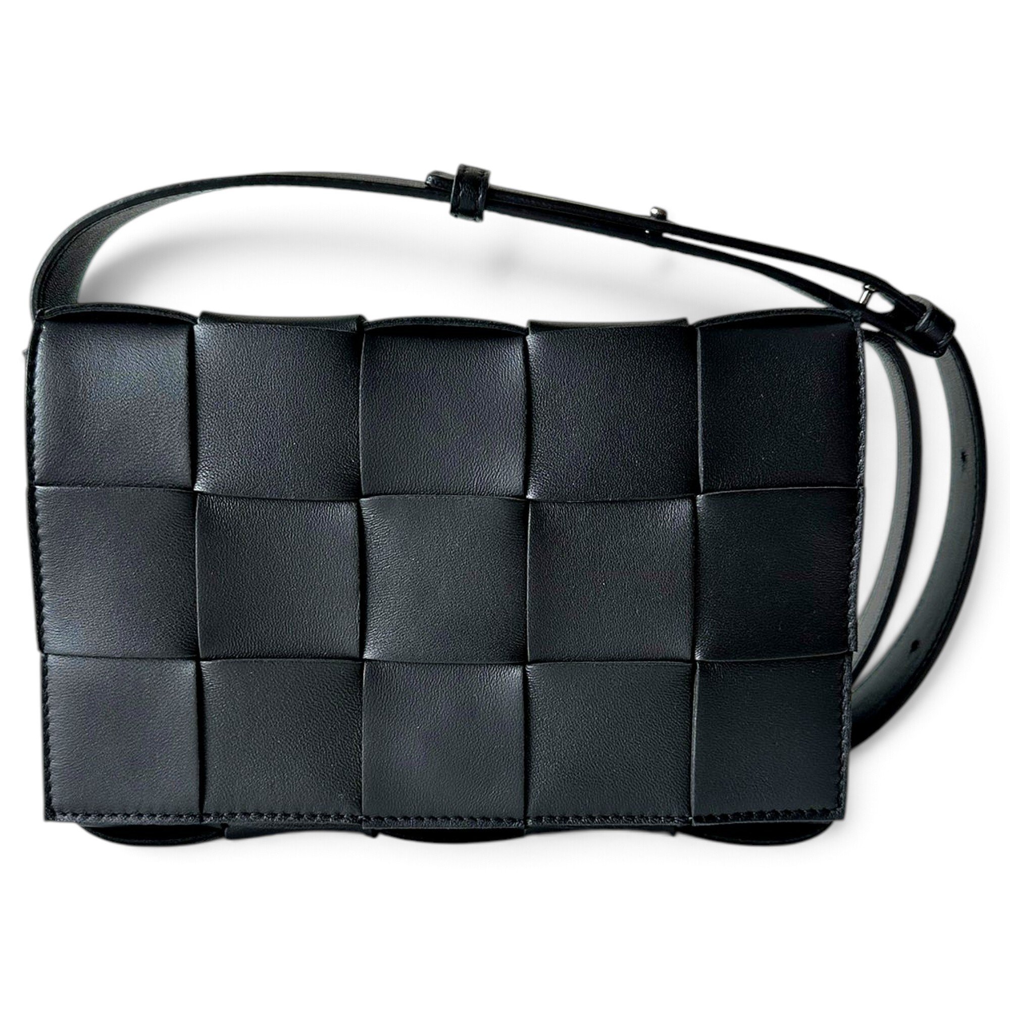 Cassette leather crossbody bag
