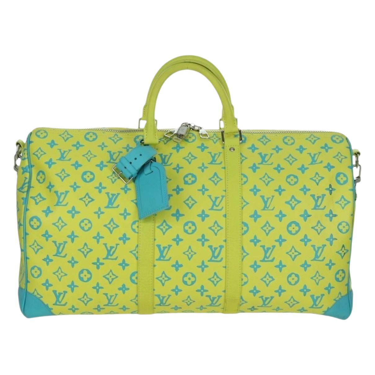 Keepall leather travel bag